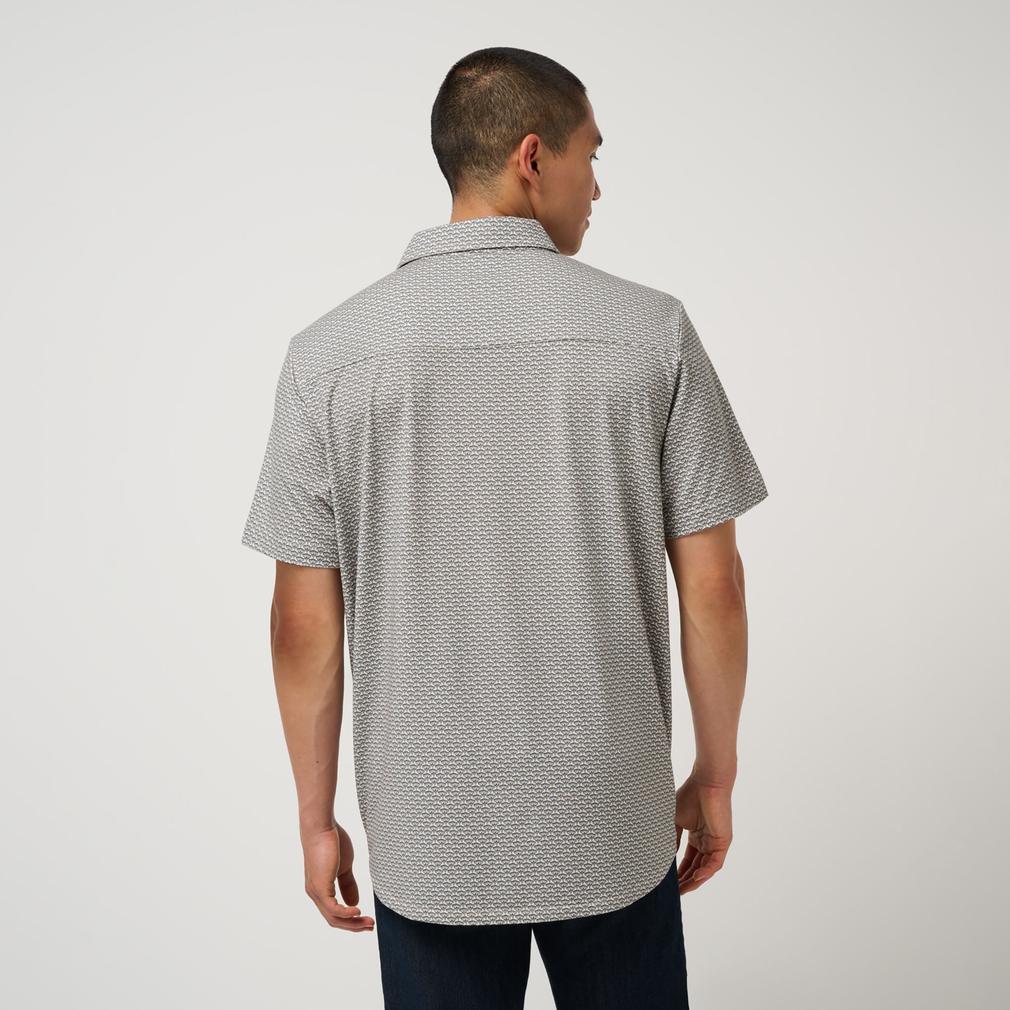TravisMathew X Liberty London Men's Comfortknit Wood Flower Golf Button-Up Shirt product image