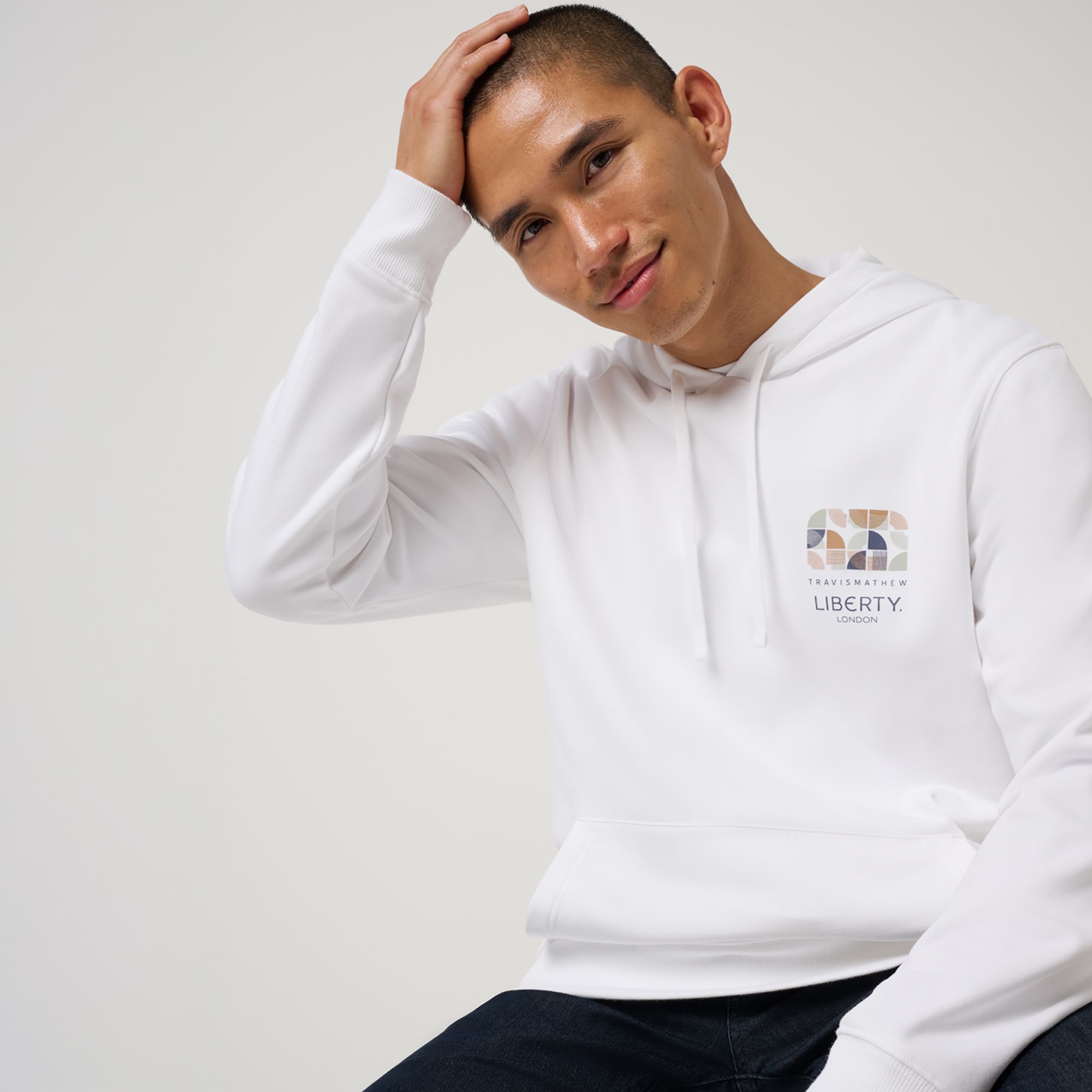 TravisMathew X Liberty London Men's Cloud Hoodie Archer Zen product image