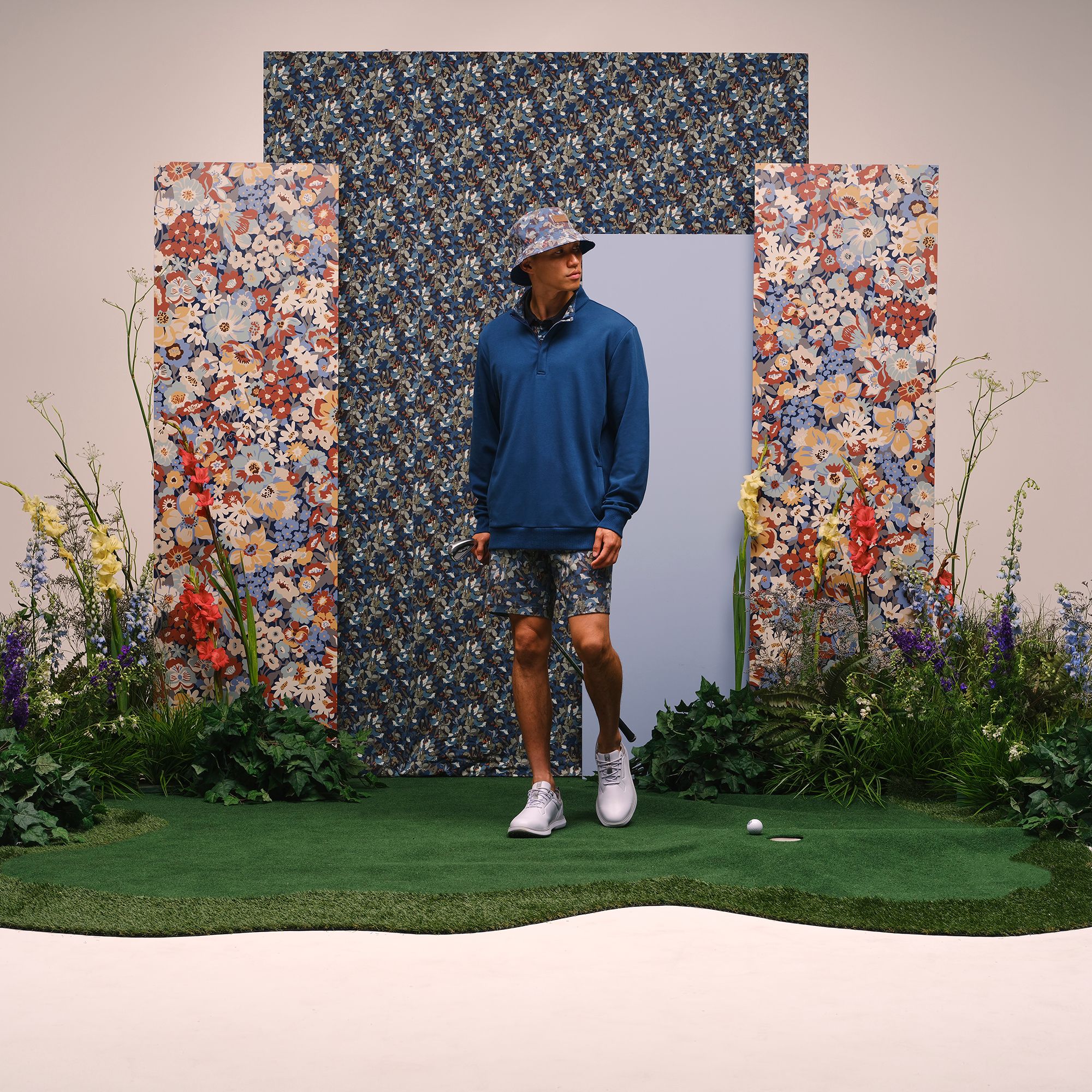 TravisMathew X Liberty London Men's Stretchknit Golf Short product image