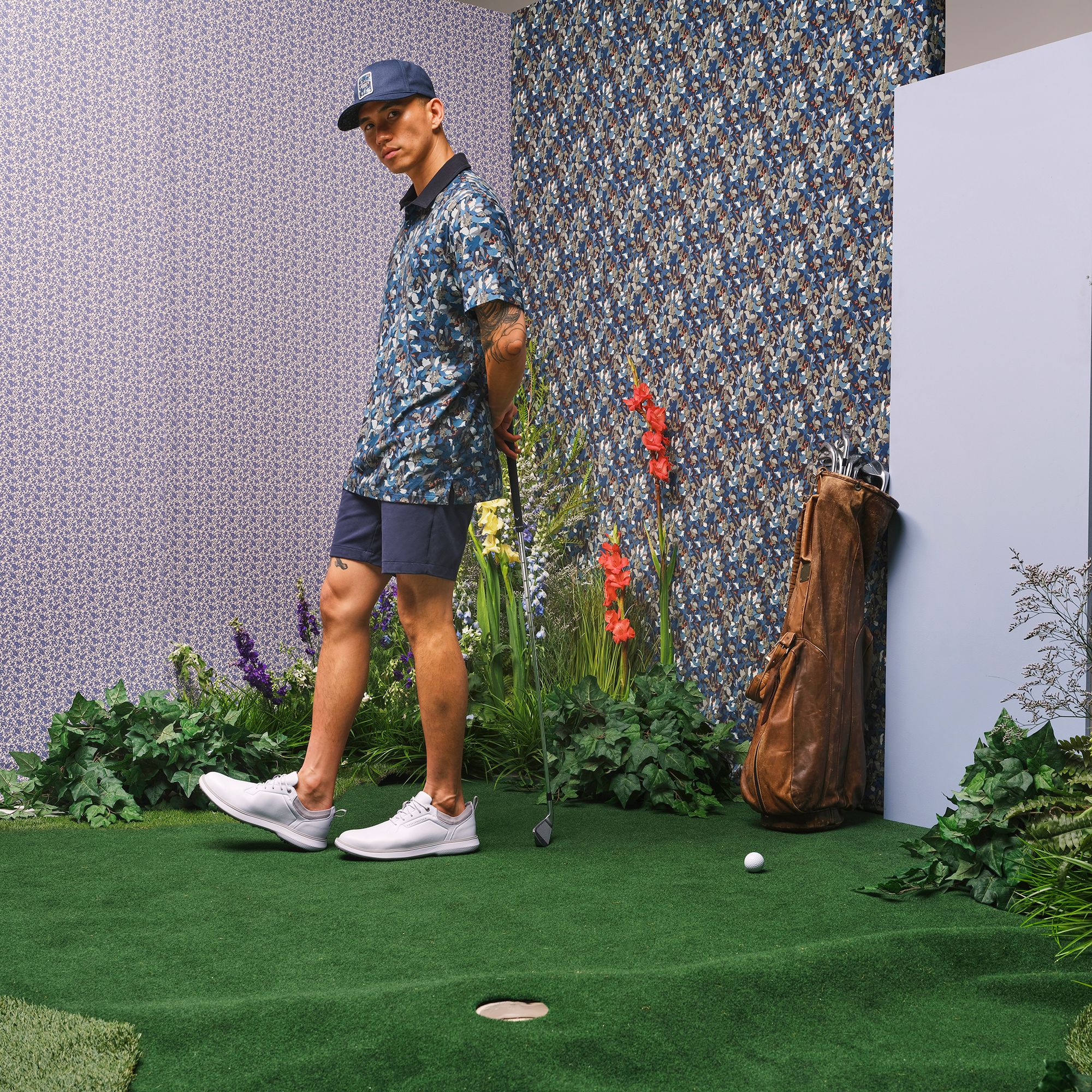 TravisMathew X Liberty London Men's Camo Flower Patch Golf Hat product image