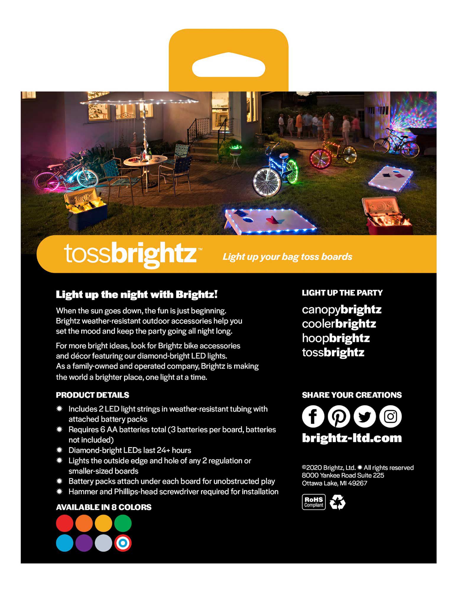 Brightz Cornhole Board Lights product image