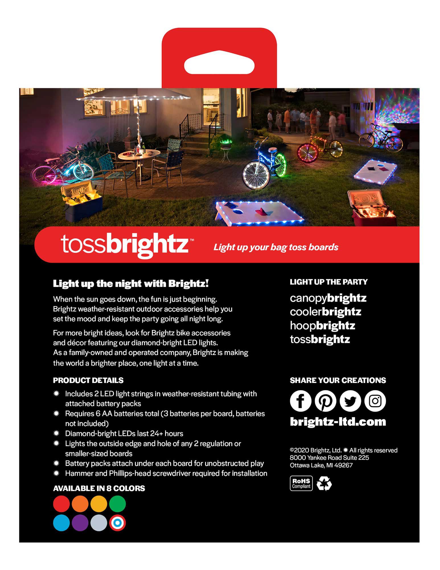 Brightz Cornhole Board Lights product image