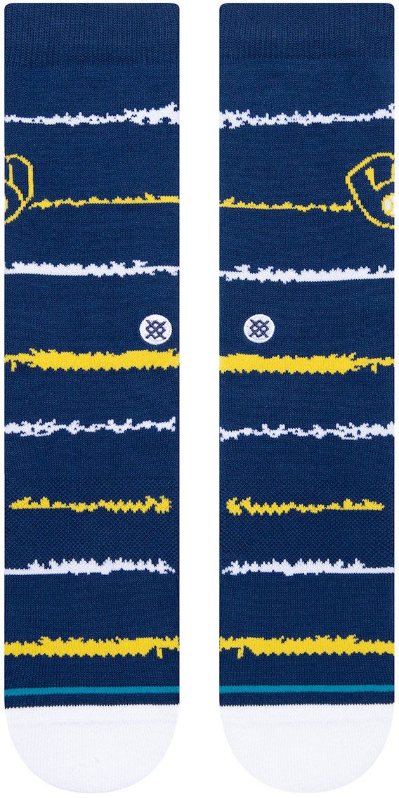 Stance Milwaukee Brewers Navy Chalk Crew Sock product image