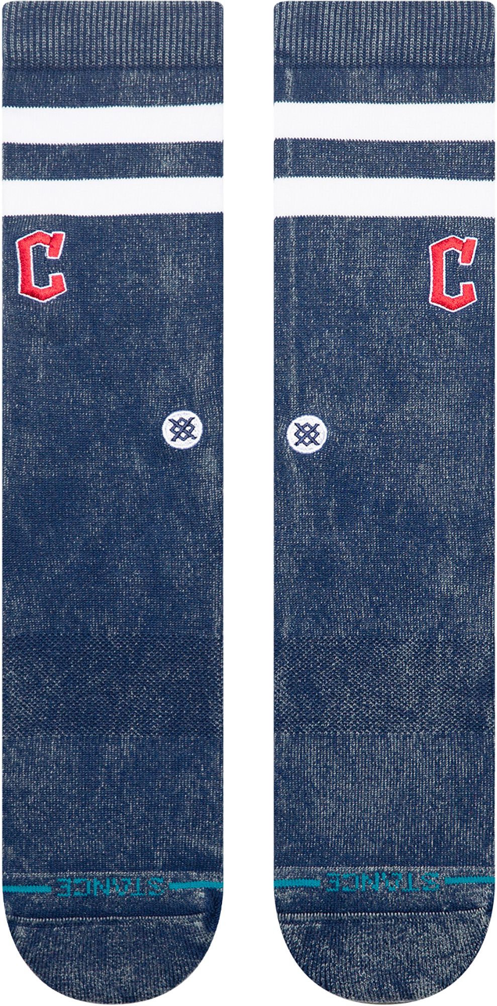 Stance Adult Cleveland Guardians Navy Rotation Crest Crew Socks product image