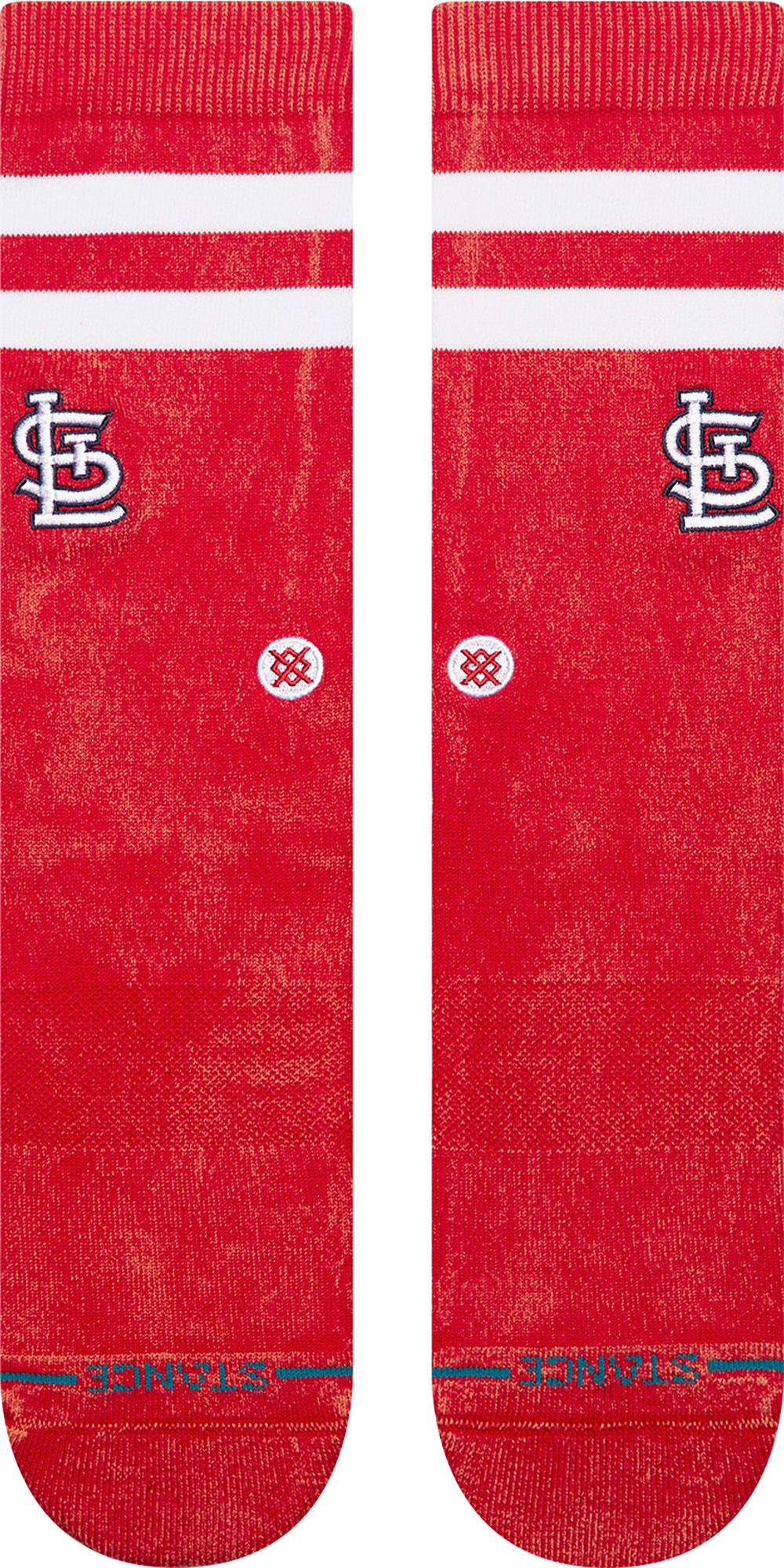 Stance Adult St. Louis Cardinals Red Rotation Crest Crew Socks product image