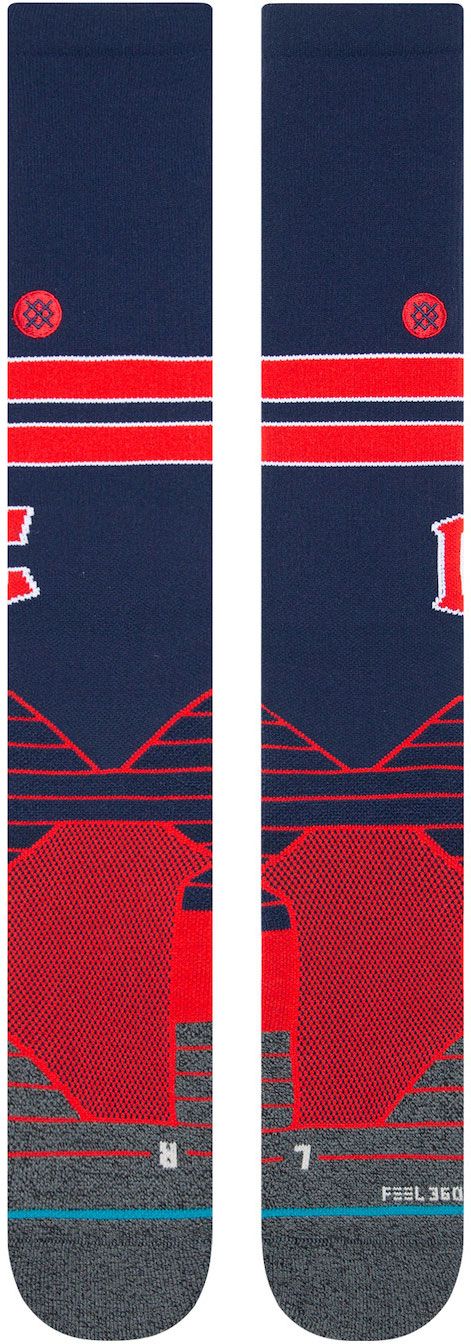 Stance Cleveland Guardians Navy Big C OTC Over the Calf Sock