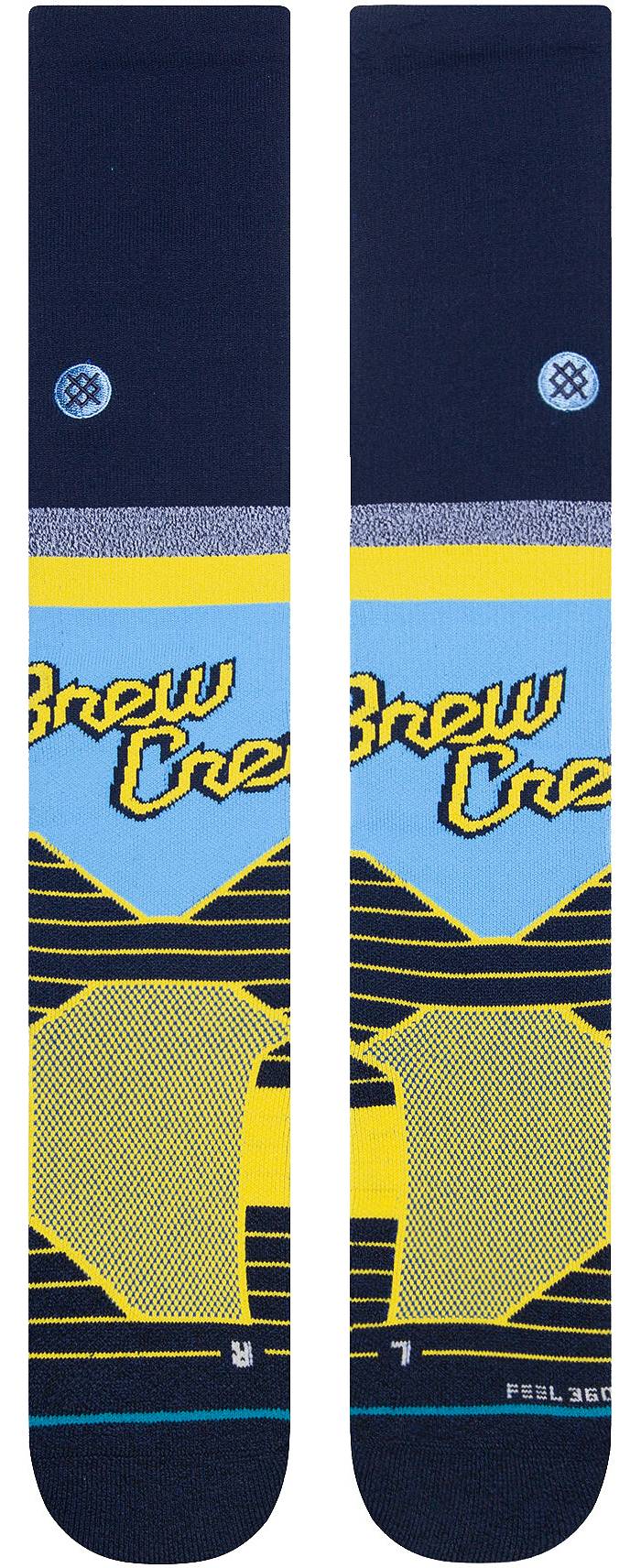 Officially Licensed MLB Stance 2022 City Connect Crew Socks - Brewers