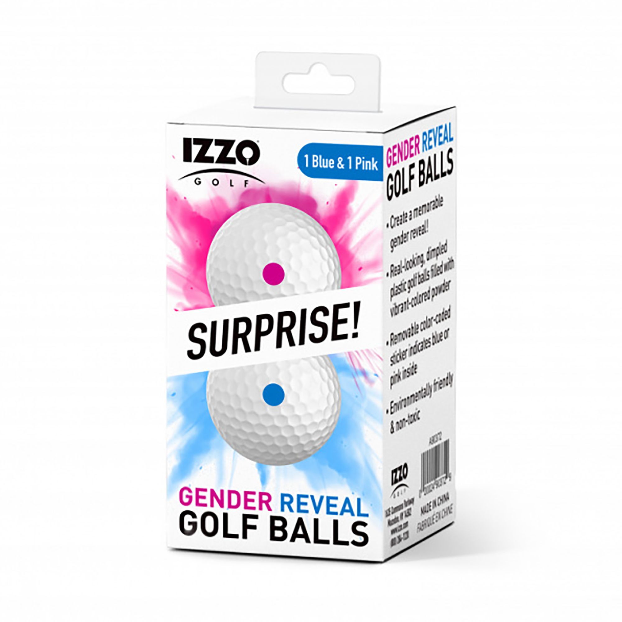Izzo Gender Reveal Golf Balls - 2 Pack product image