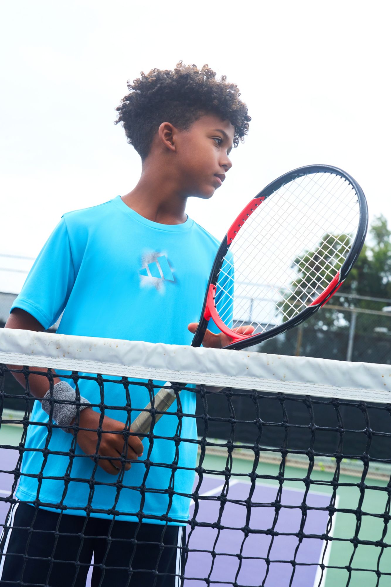 adidas Boys' Gradient Logo Poly T-Shirt product image