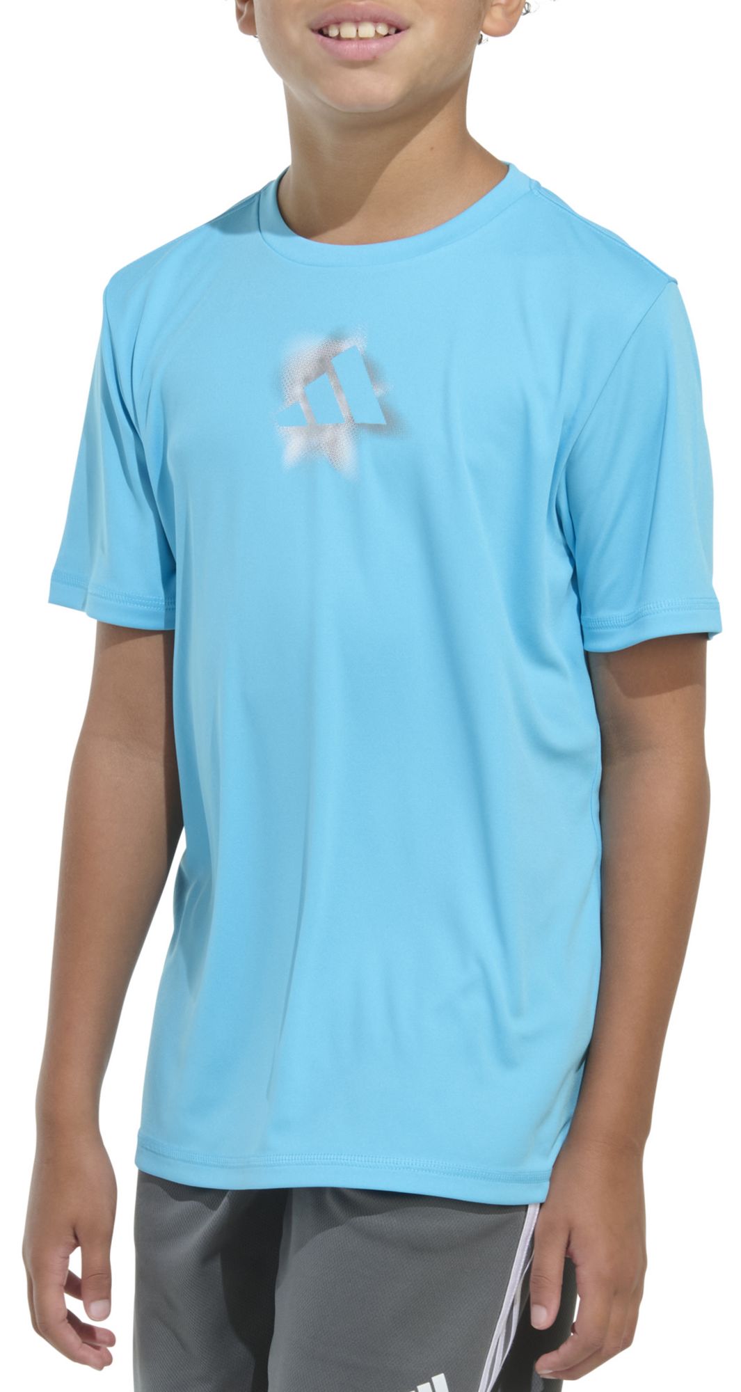 adidas Boys' Gradient Logo Poly T-Shirt product image