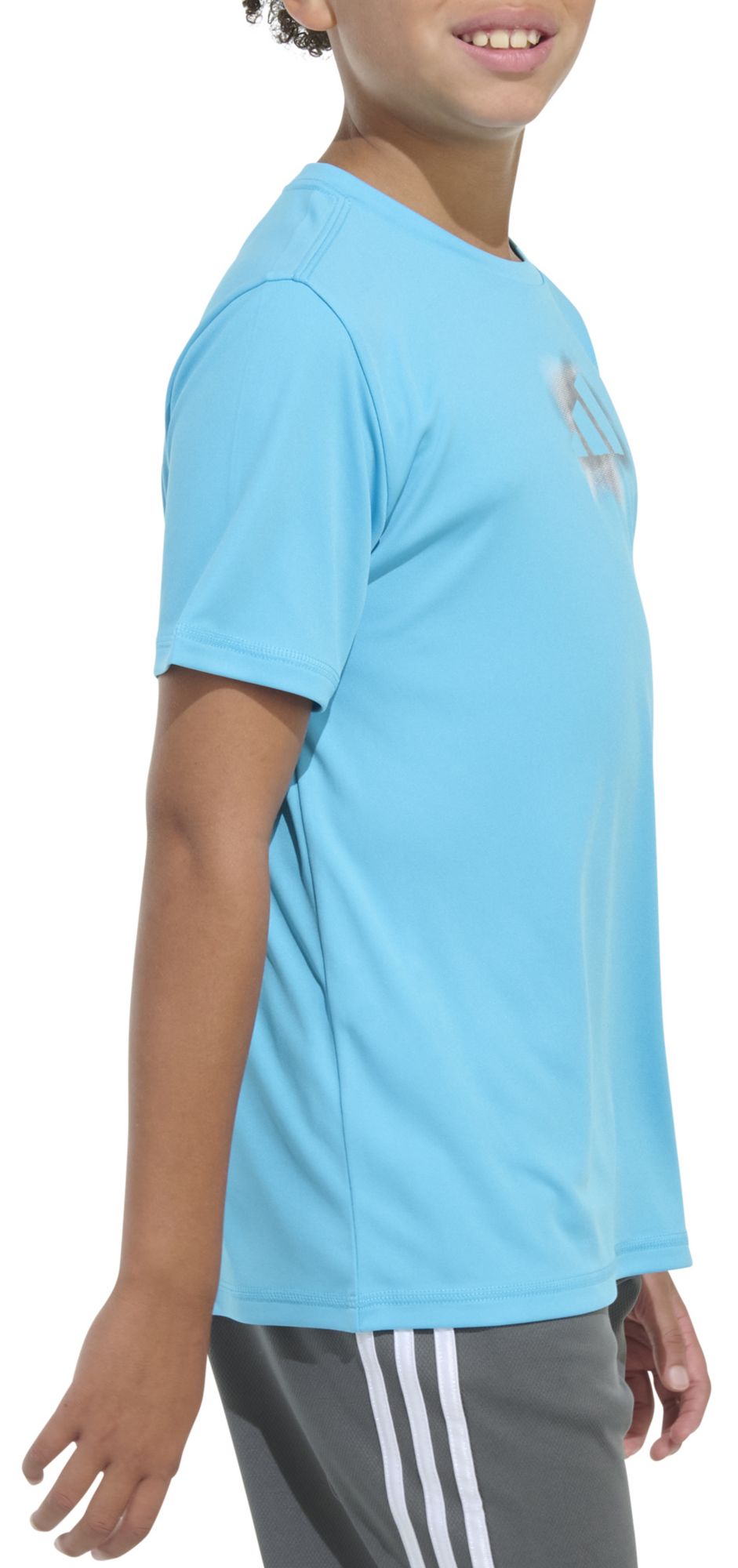 adidas Boys' Gradient Logo Poly T-Shirt product image