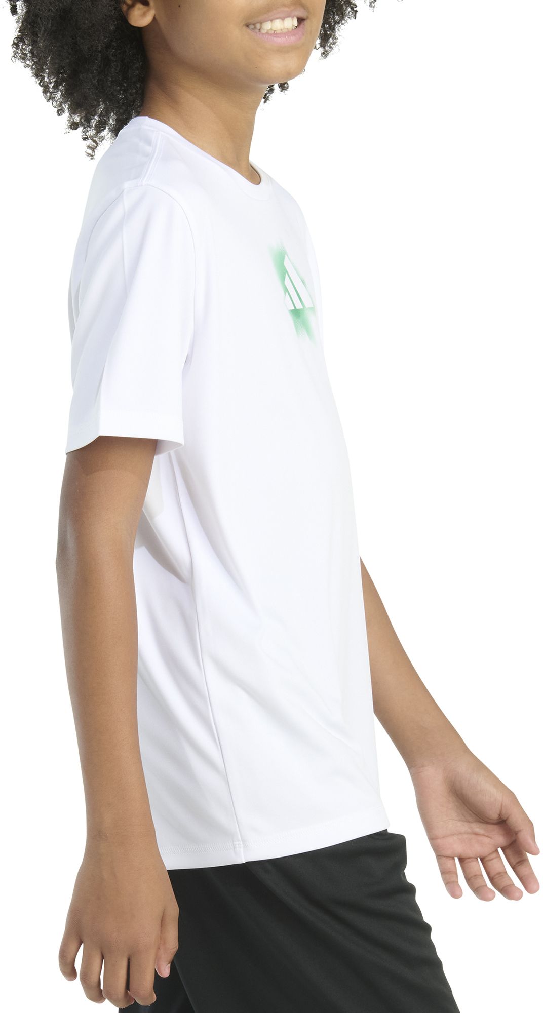 adidas Boys' Gradient Logo Poly T-Shirt product image