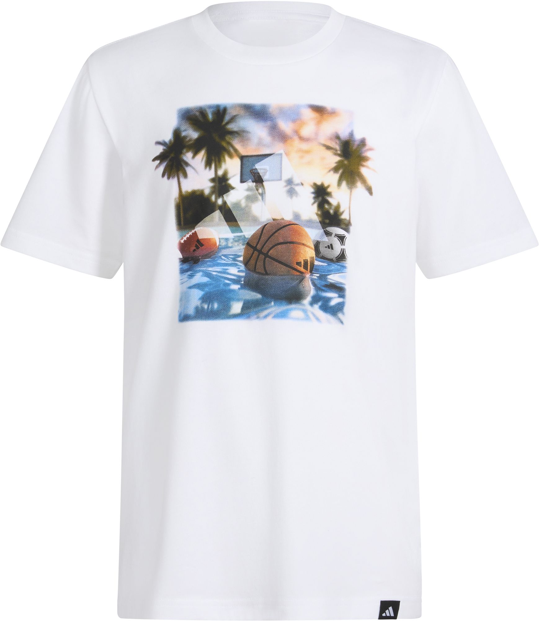 adidas Boys' Photoreal Pool Graphic T-Shirt product image