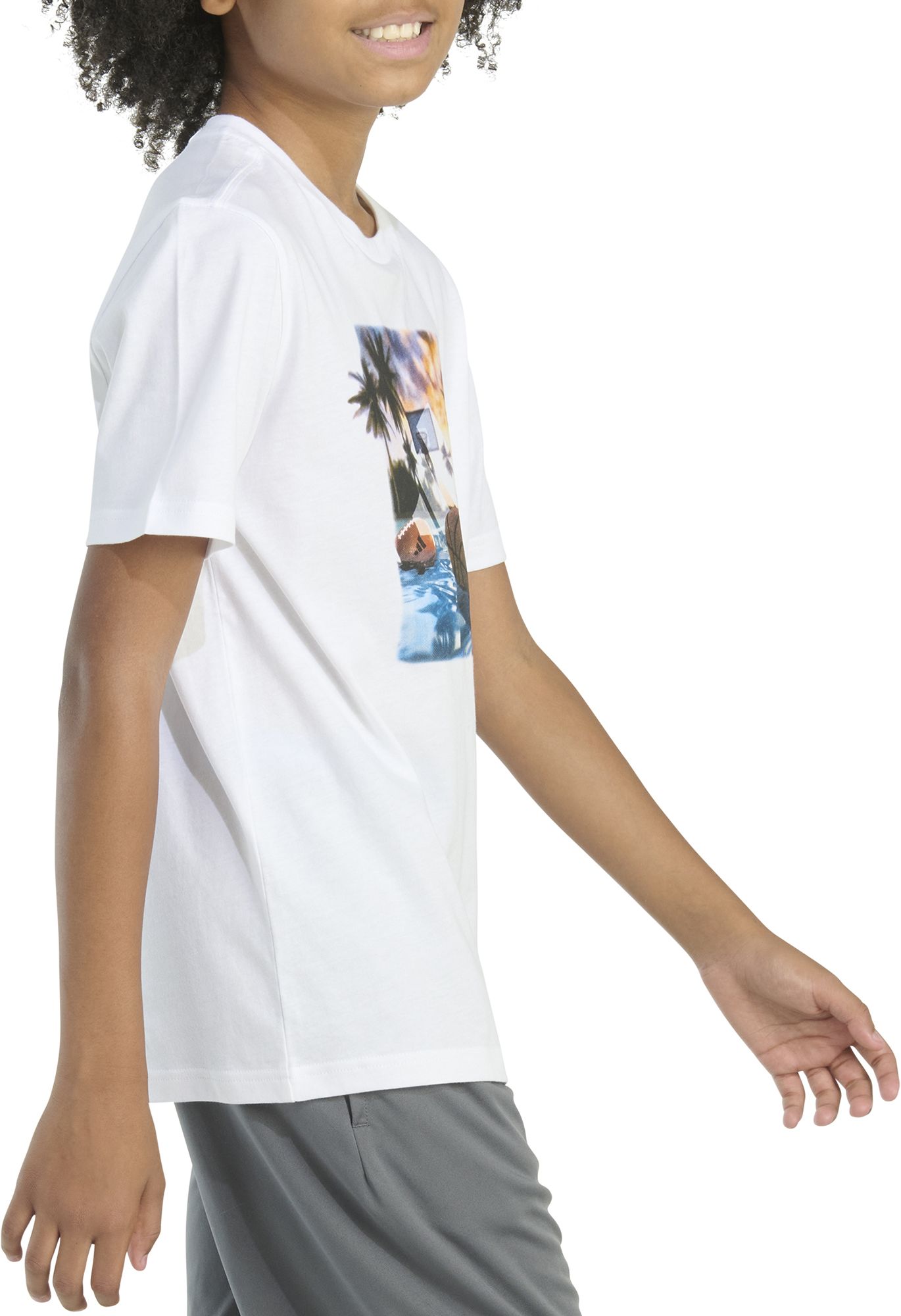 adidas Boys' Photoreal Pool Graphic T-Shirt product image