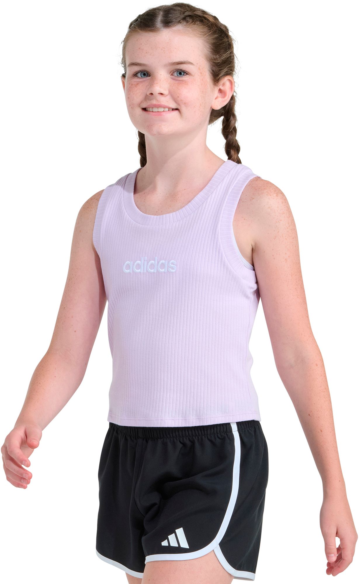 adidas Girls' Sleeveless Rib Tank Top product image