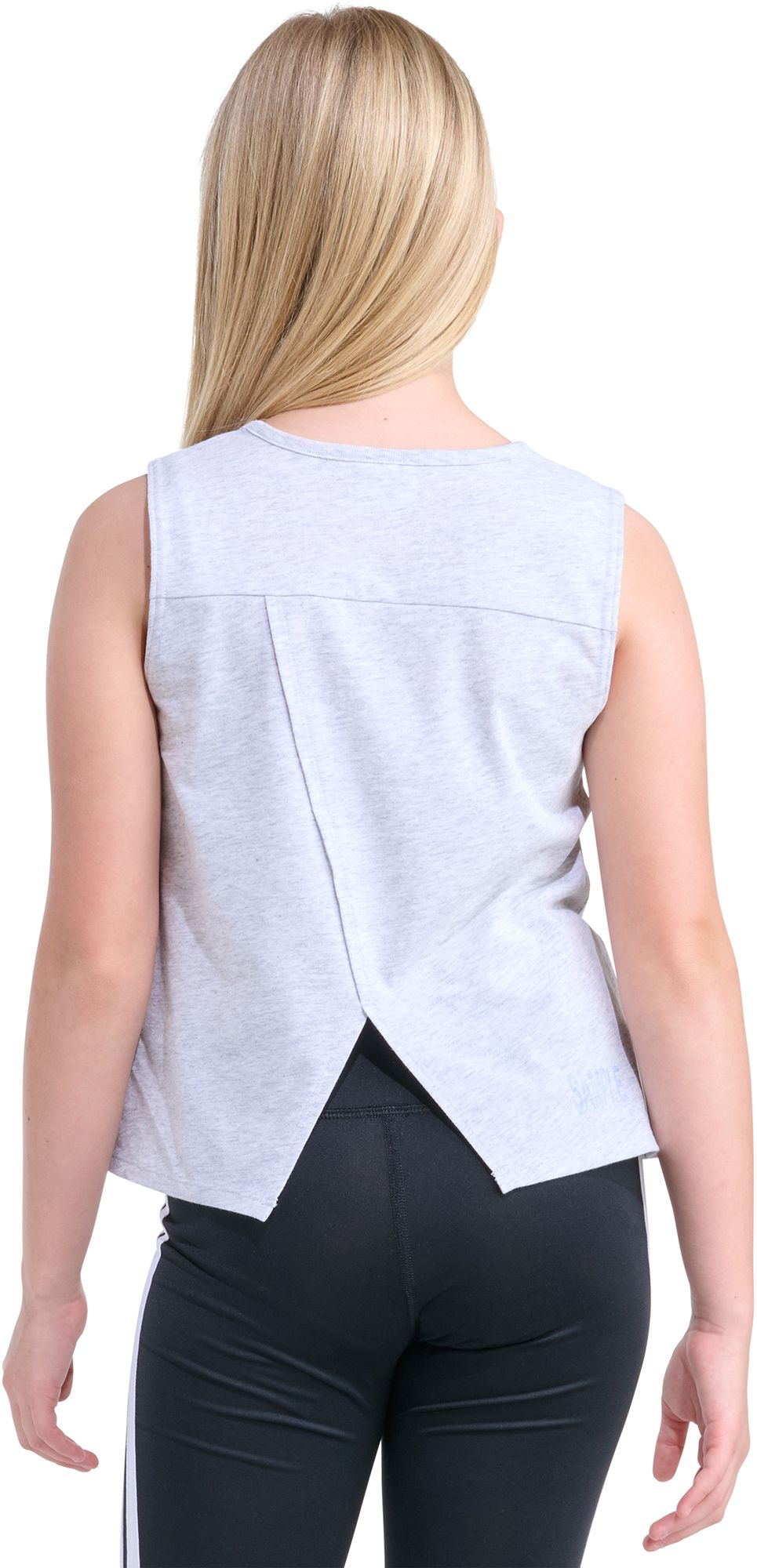 adidas Girls' Swing Back Vent Heather Tank product image