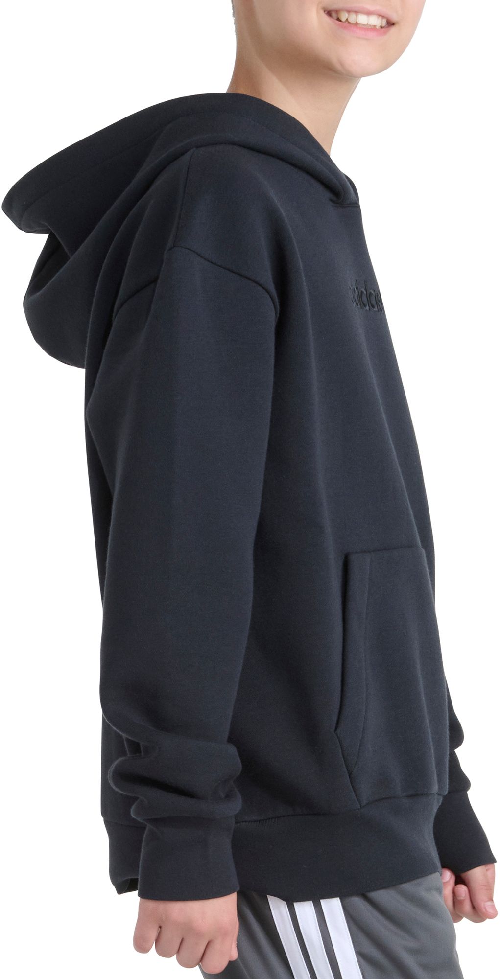 adidas Boys' Essential Linear Fleece Pullover Hoodie product image