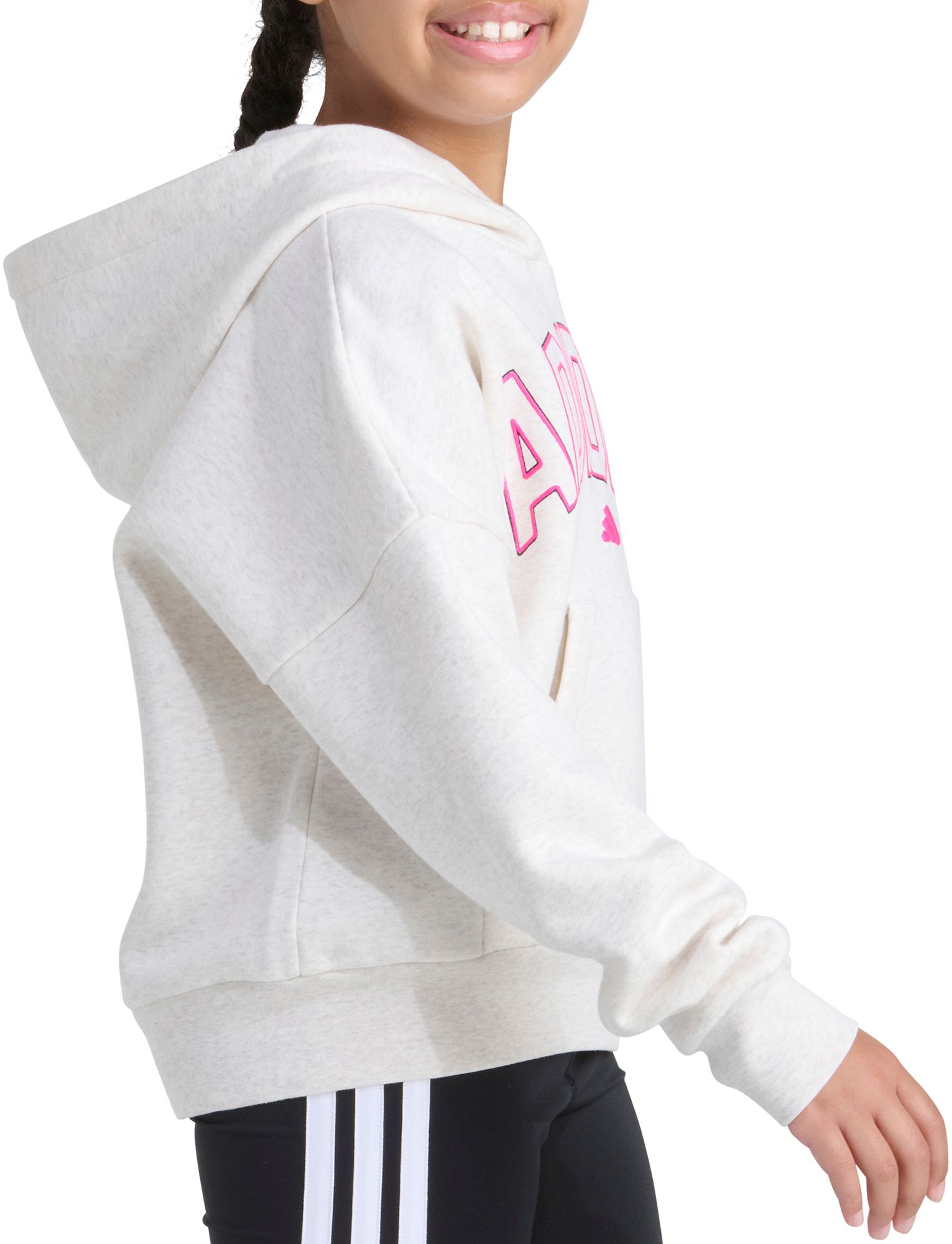 adidas Girls' Graphic Fleece Pullover Hoodie product image