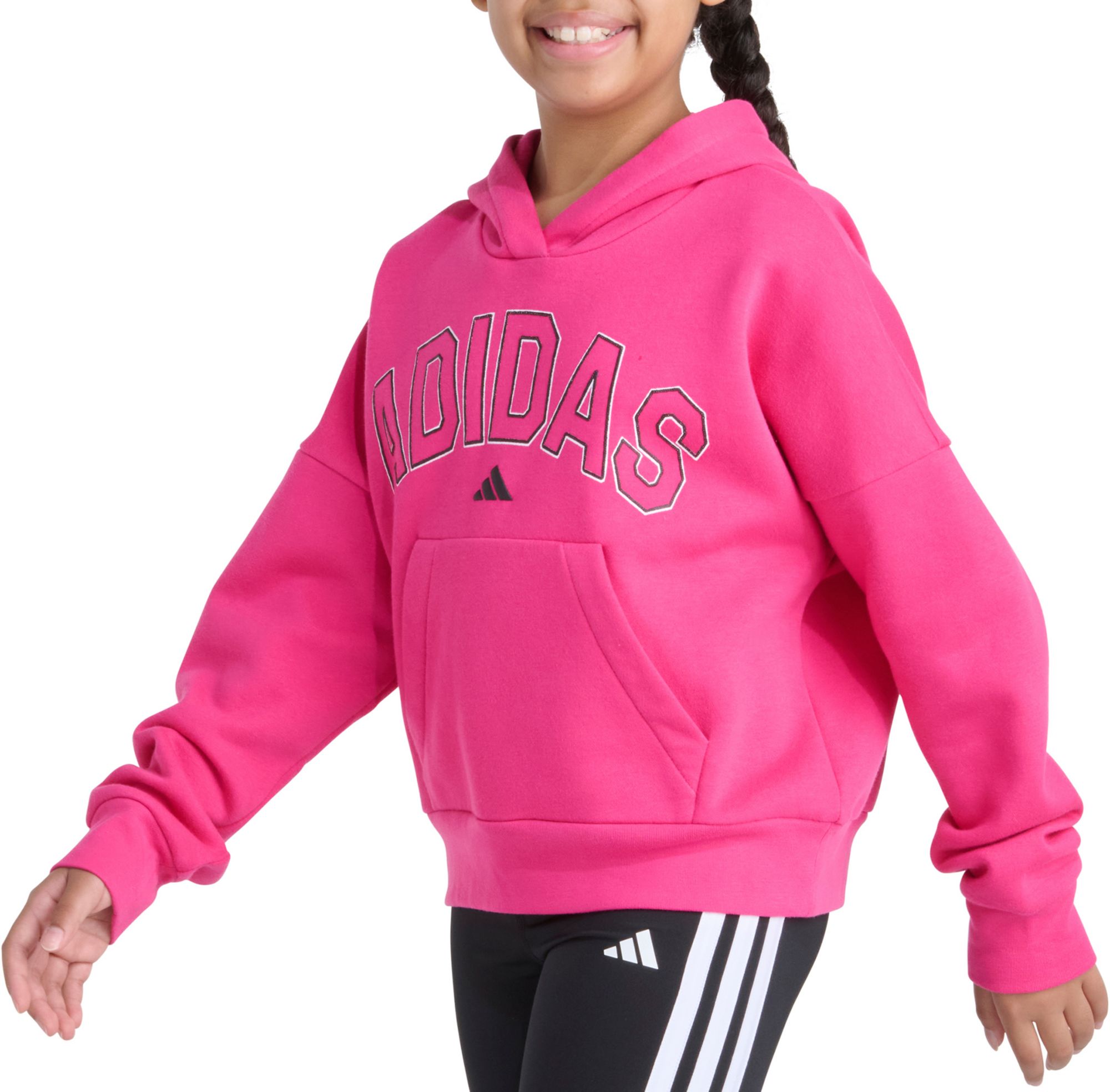 adidas Girls' Graphic Fleece Pullover Hoodie product image