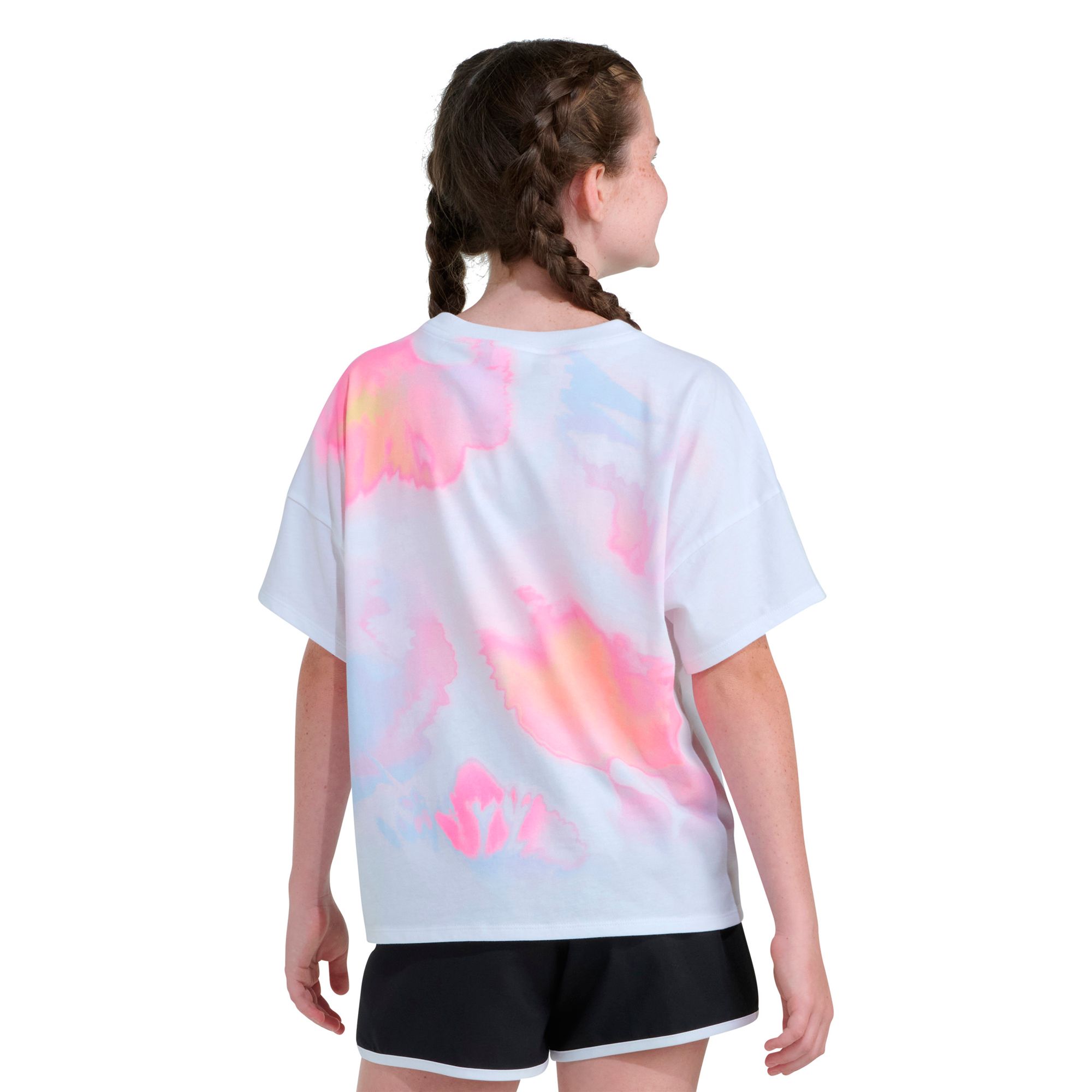 adidas Girls' Tie Dye Drop Shoulder Tee product image