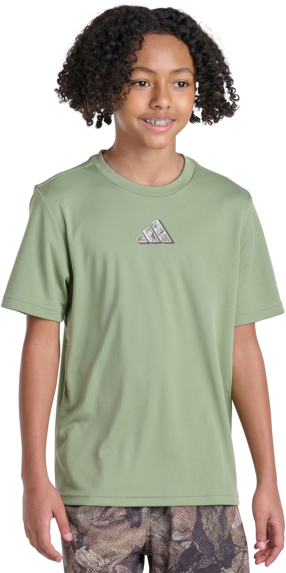 adidas Boys' Rock Camo Lineage Graphic Tee product image