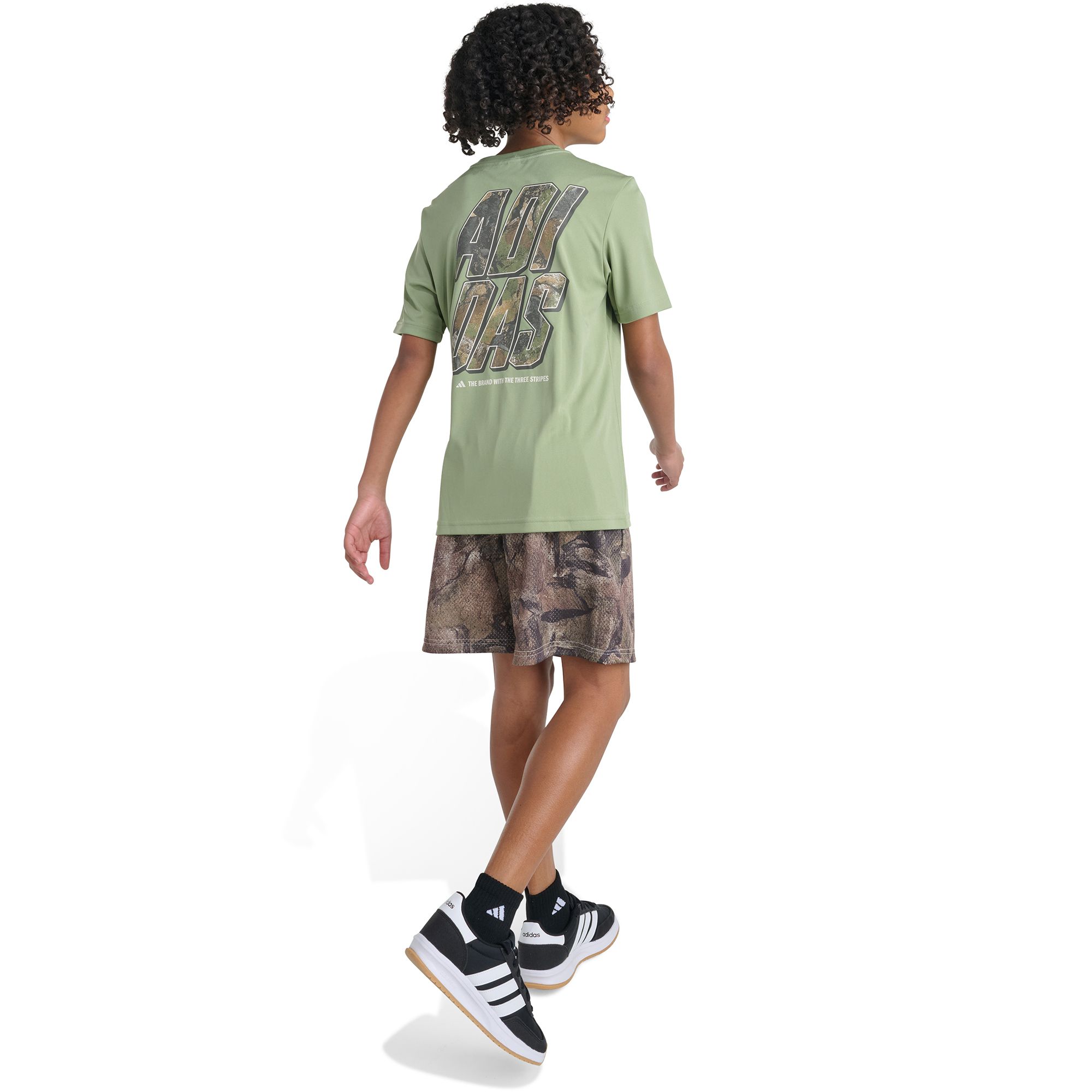 adidas Boys' Rock Camo Lineage Graphic Tee product image