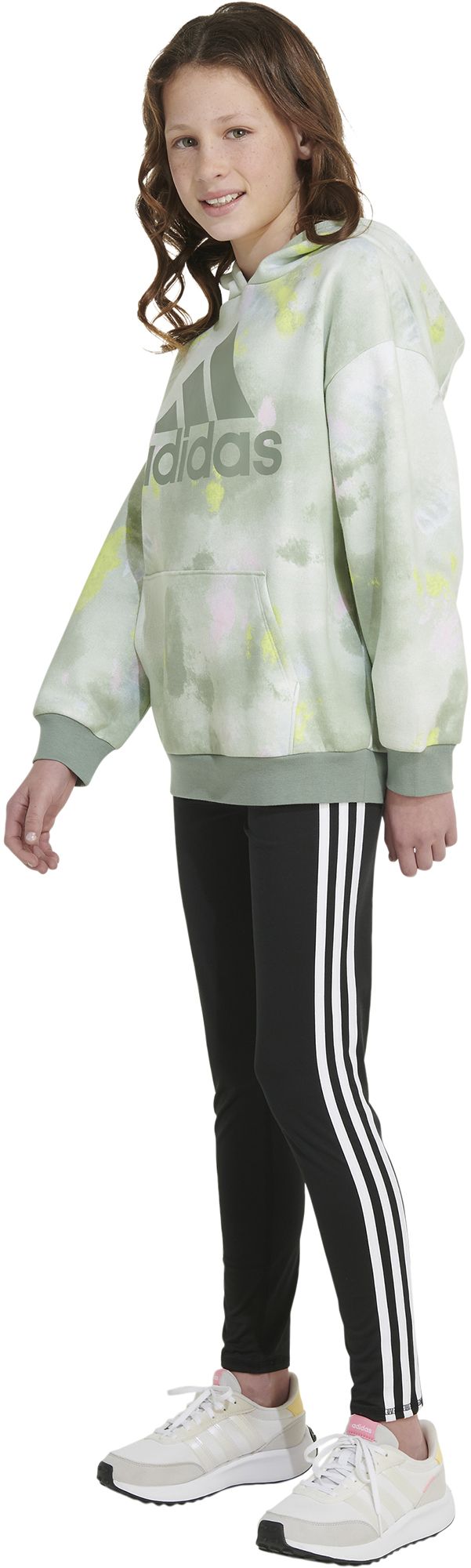 adidas Girls' Printed Cotton Hoodie