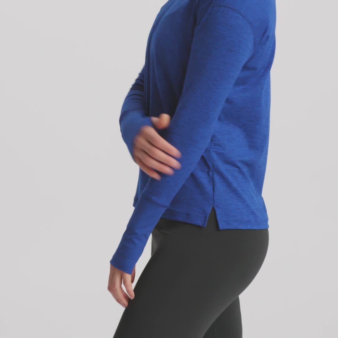 running half zip women's