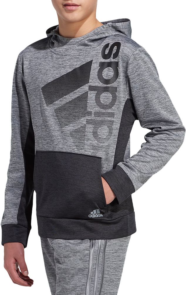 adidas Boys' Colorblock Pullover Hoodie product image