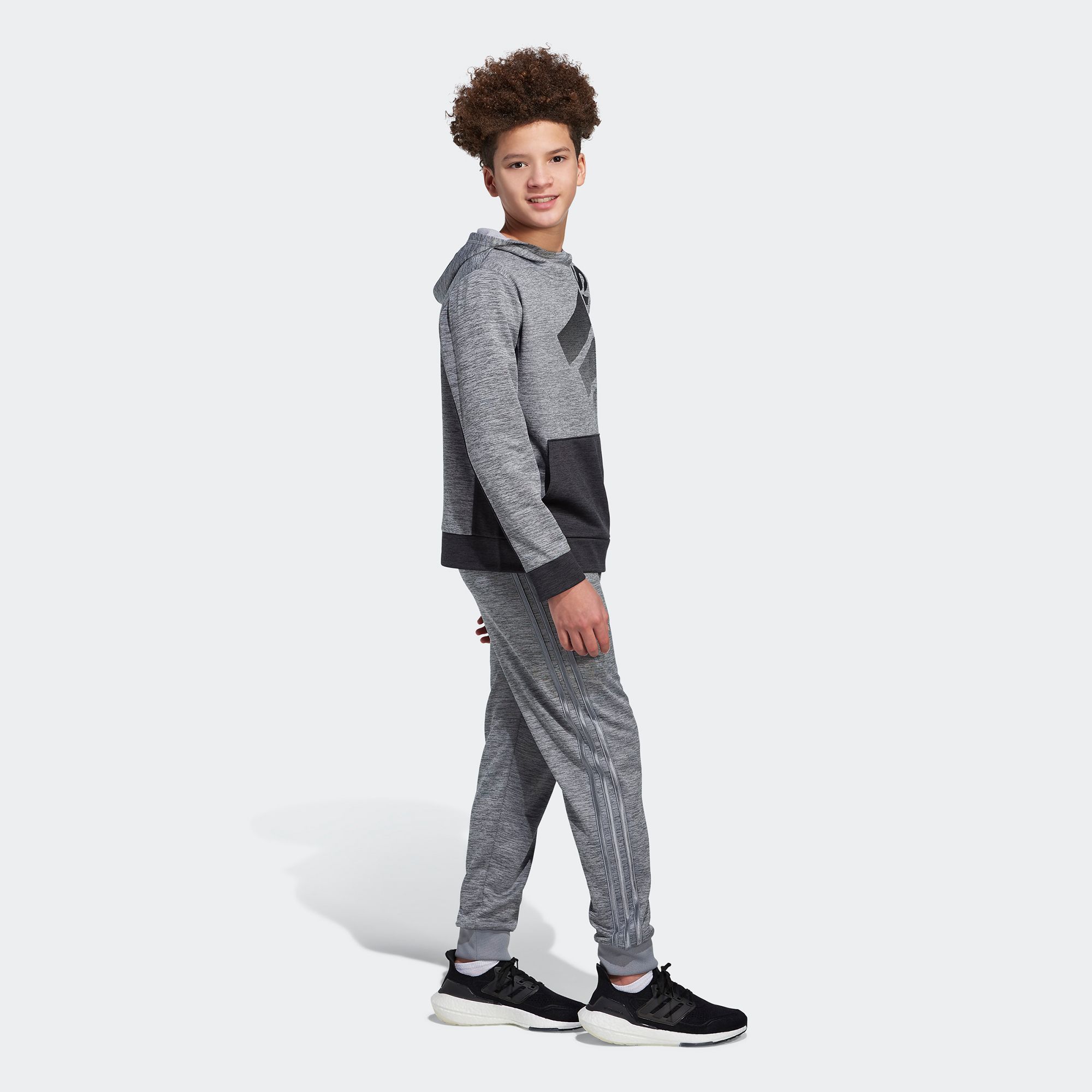 adidas Boys' Colorblock Pullover Hoodie product image