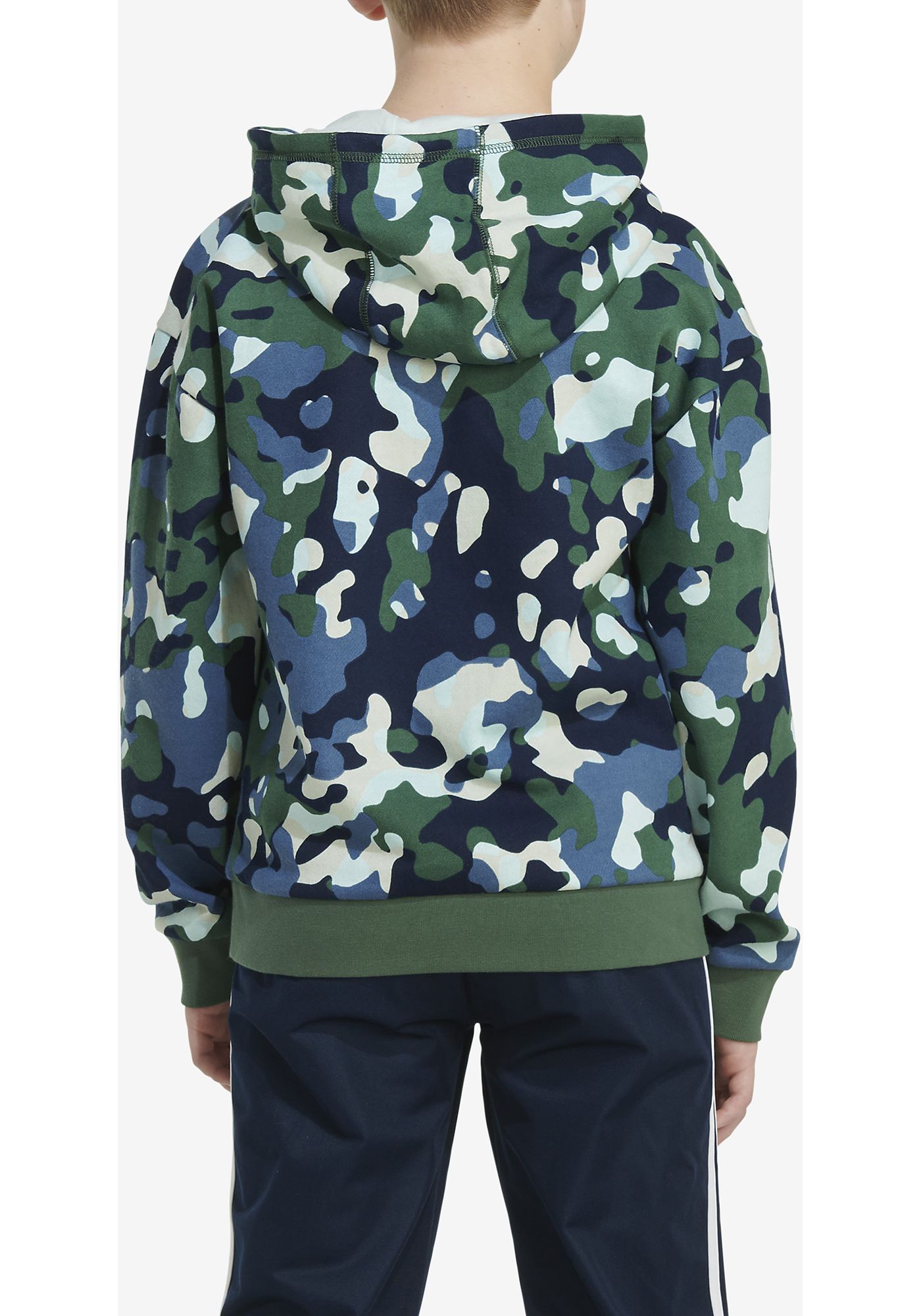 adidas Boys Core Camo Allover Print Pullover Hoodie