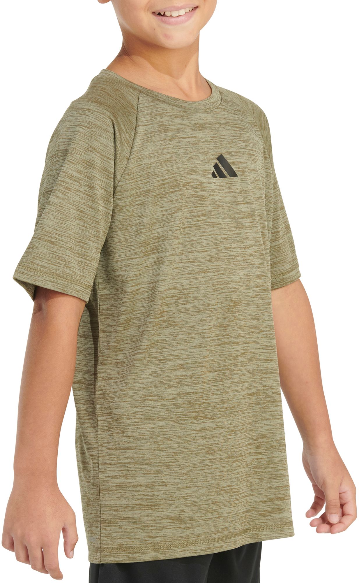 adidas Boys' AEROREADY Essential Mélange T-Shirt