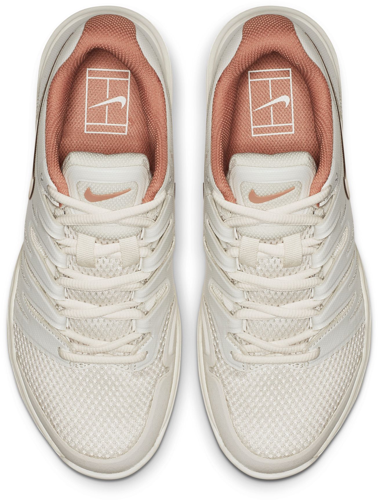 nike tennis shoes rose gold