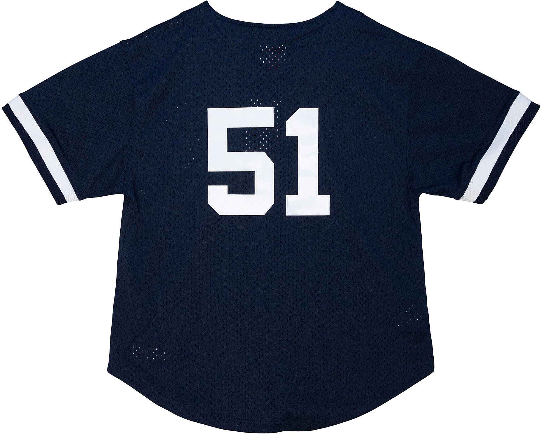 Mitchell & Ness Men's New York Yankees Bernie Williams #51 Navy Baseball Jersey product image
