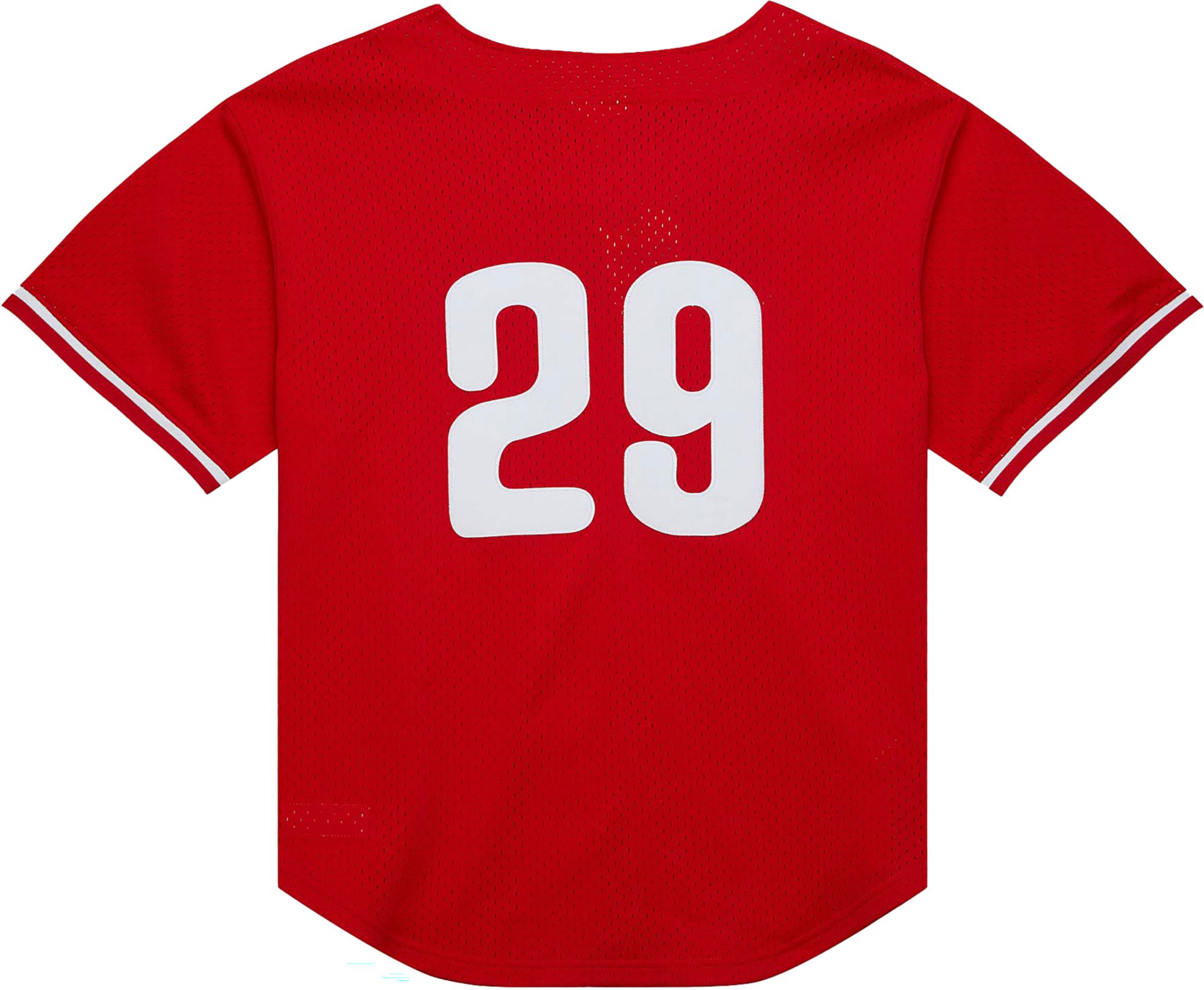 Mitchell & Ness Men's John Kruk #29 University Red Cooperstown Alternate Mesh Batting Practice Jersey product image