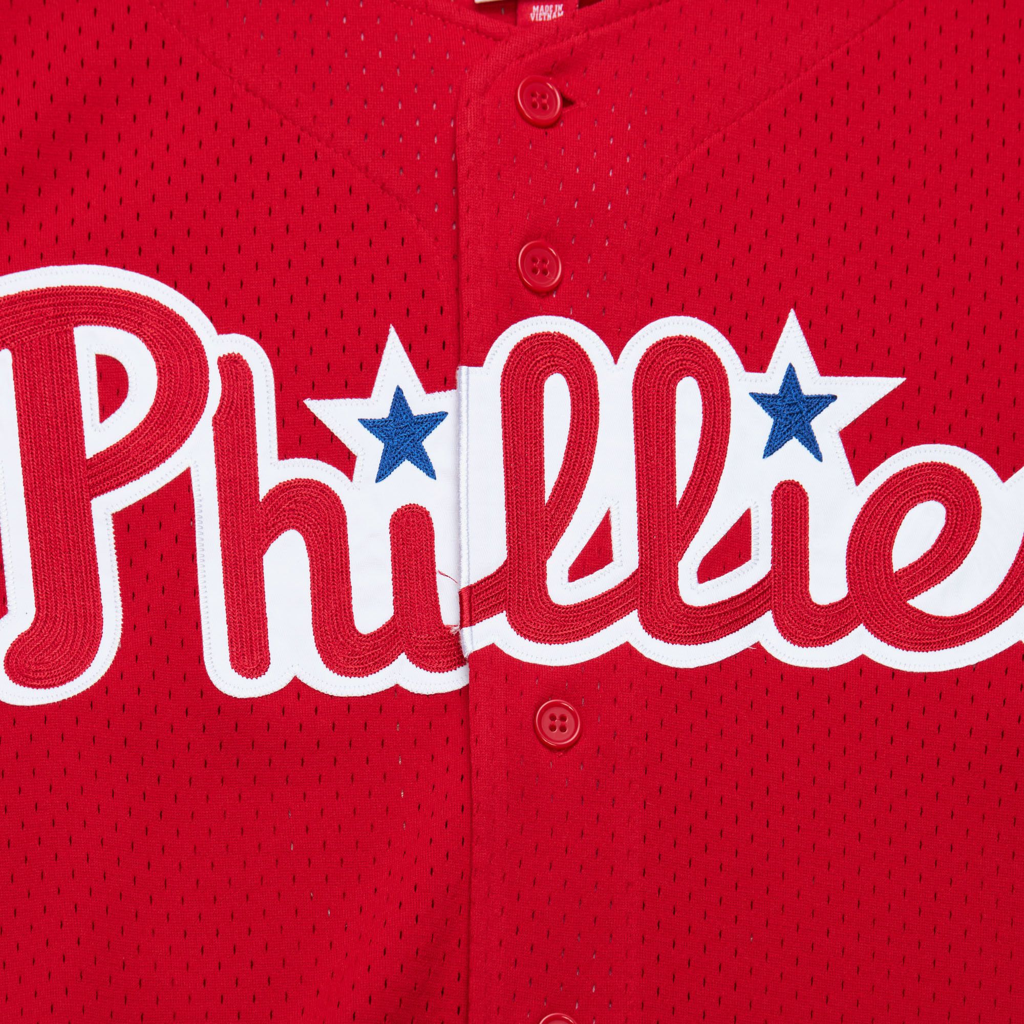 Mitchell & Ness Men's John Kruk #29 University Red Cooperstown Alternate Mesh Batting Practice Jersey product image