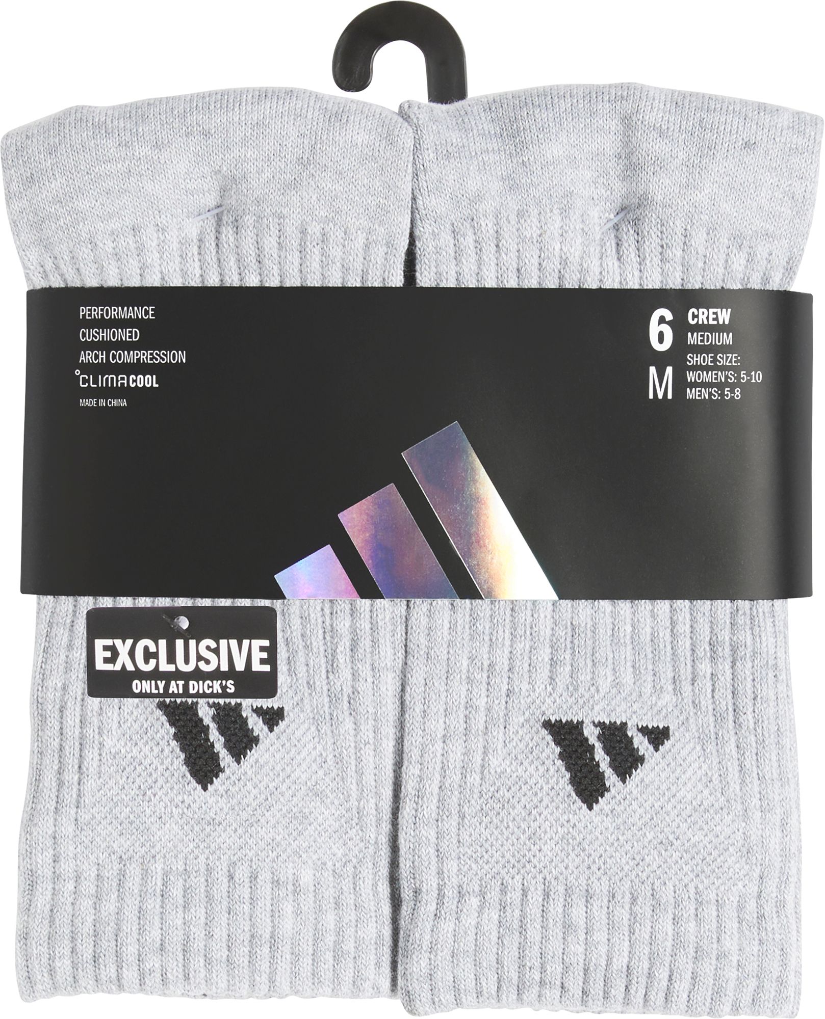 adidas Unisex Performance 6-Pack Crew Socks product image