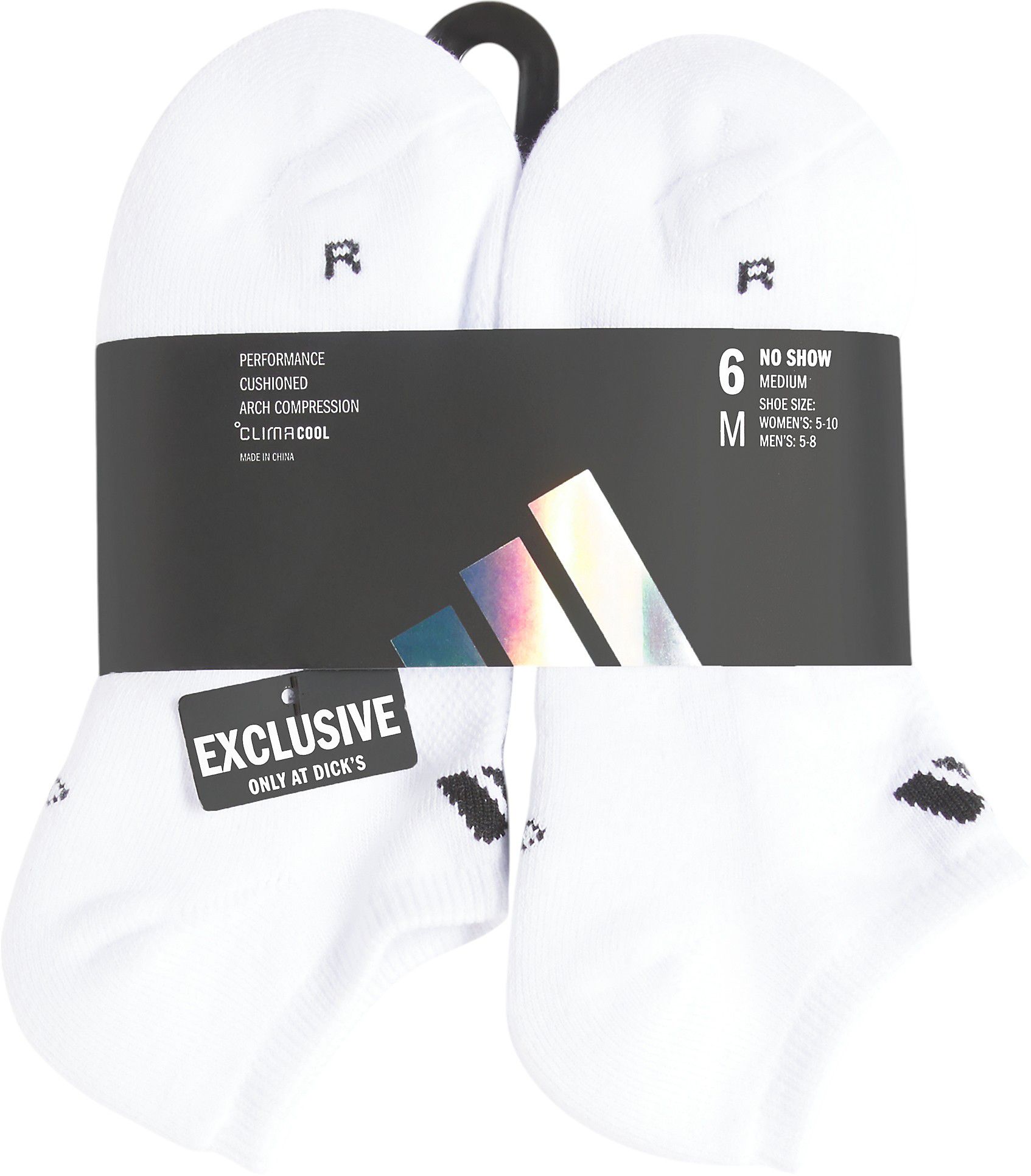 adidas Unisex Performance 6-Pack No Show Socks product image