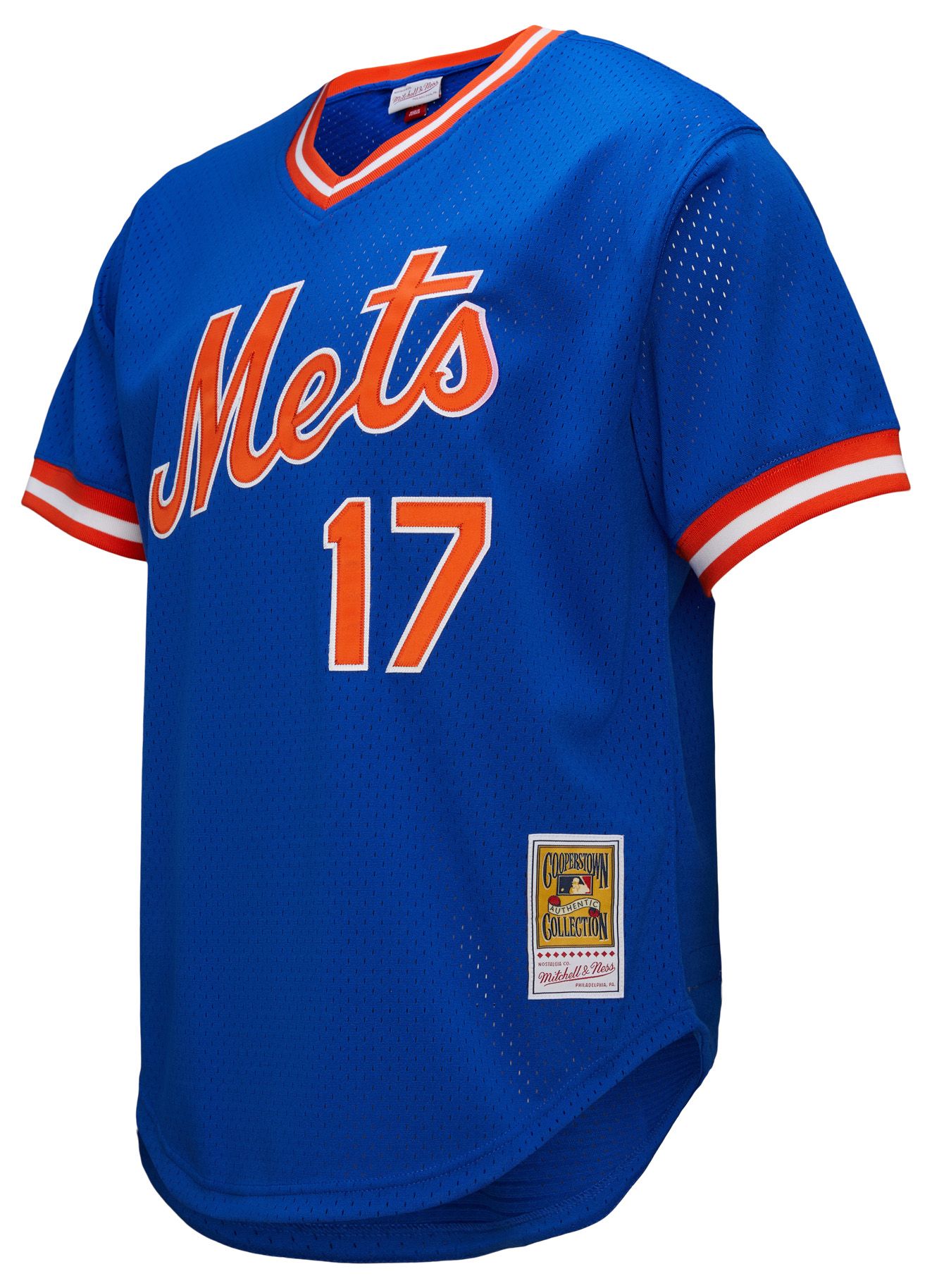 Mitchell & Ness Men's New York Mets Keith Hernandez #17 Royal Mesh Alternate Jersey product image