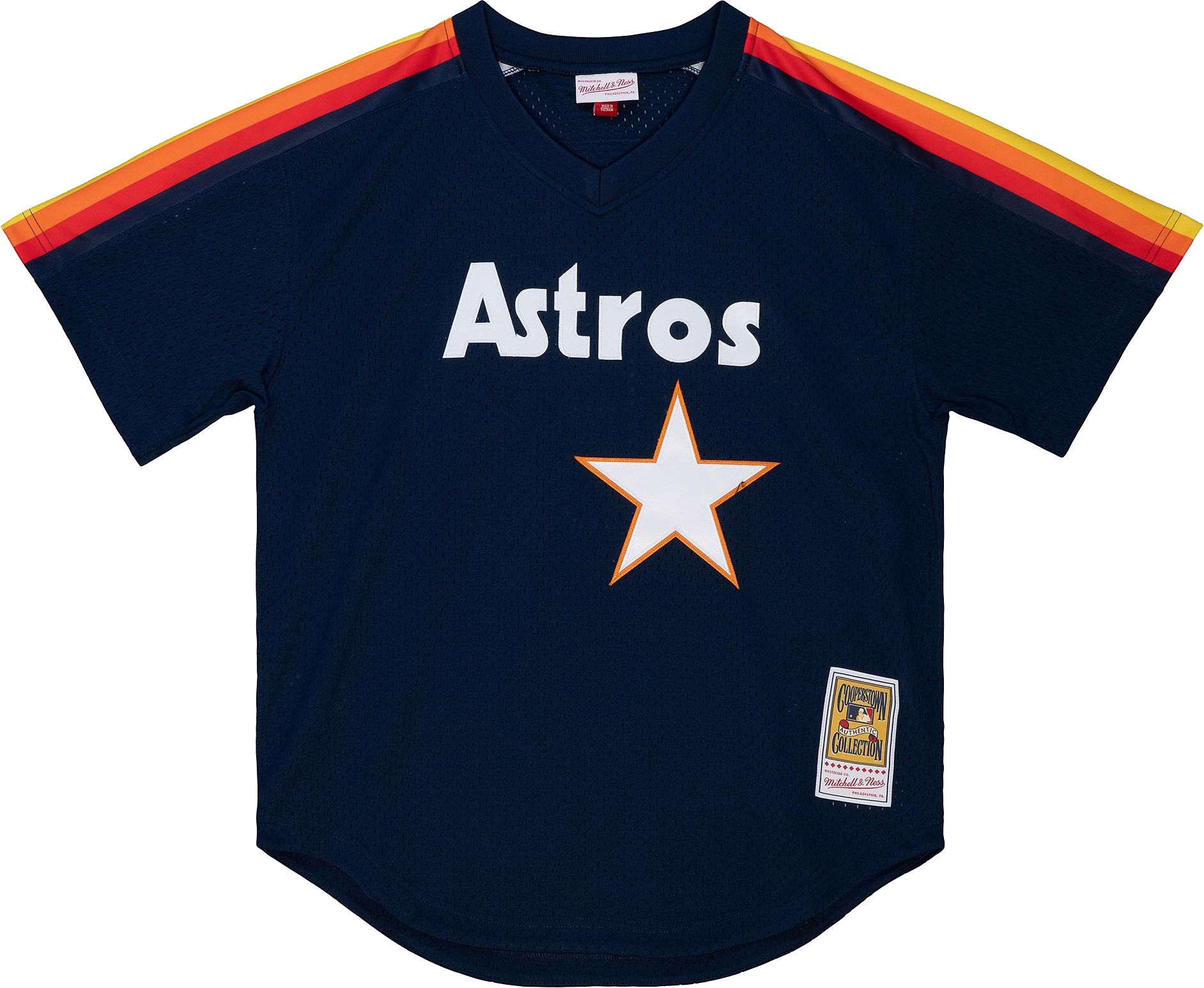 Mitchell & Ness Men's Jeff Bagwell #5 Blue Cooperstown Alternate Mesh Batting Practice Jersey product image