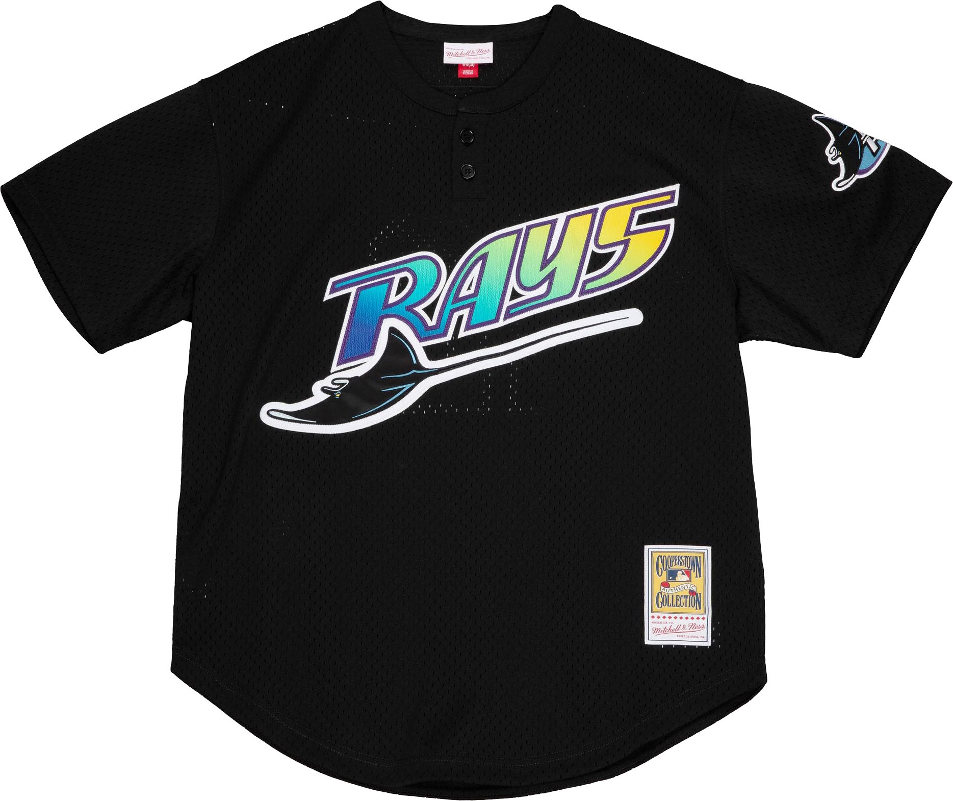 Mitchell & Ness Men's Wade Boggs #12 Black Cooperstown Alternate Mesh Batting Practice Jersey product image
