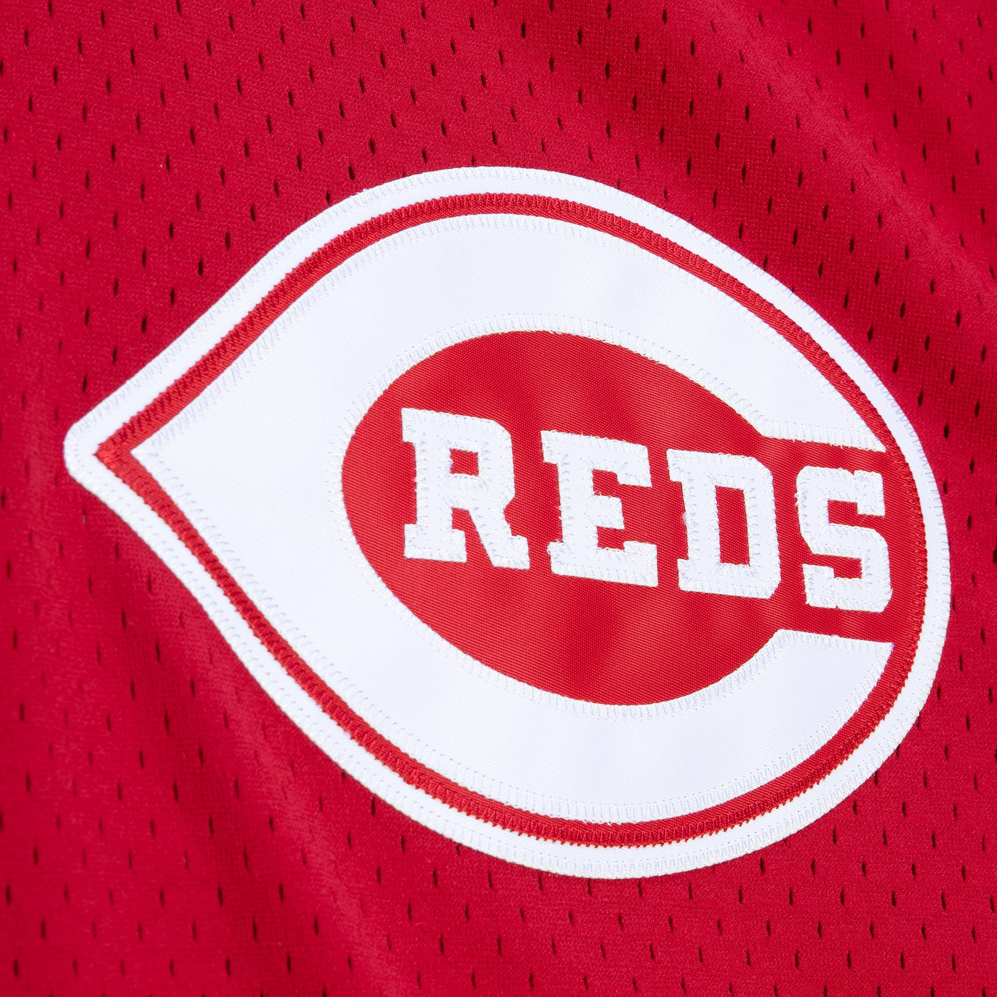 Mitchell & Ness Men's Cincinnati Reds Barry Larkin #11 Red Mesh Alternate Jersey product image