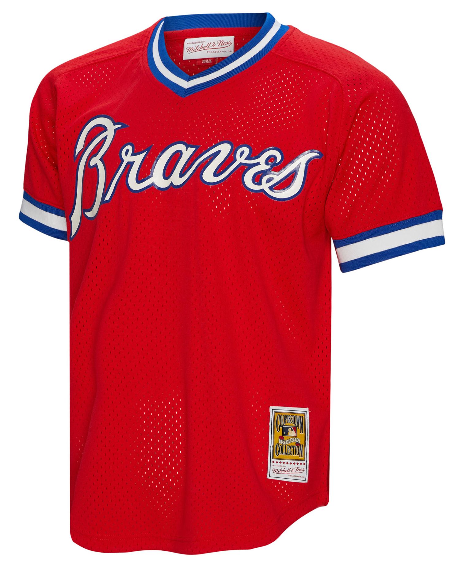 Mitchell & Ness Men's Atlanta Braves Dale Murphy #3 Red Mesh Alternate Jersey product image