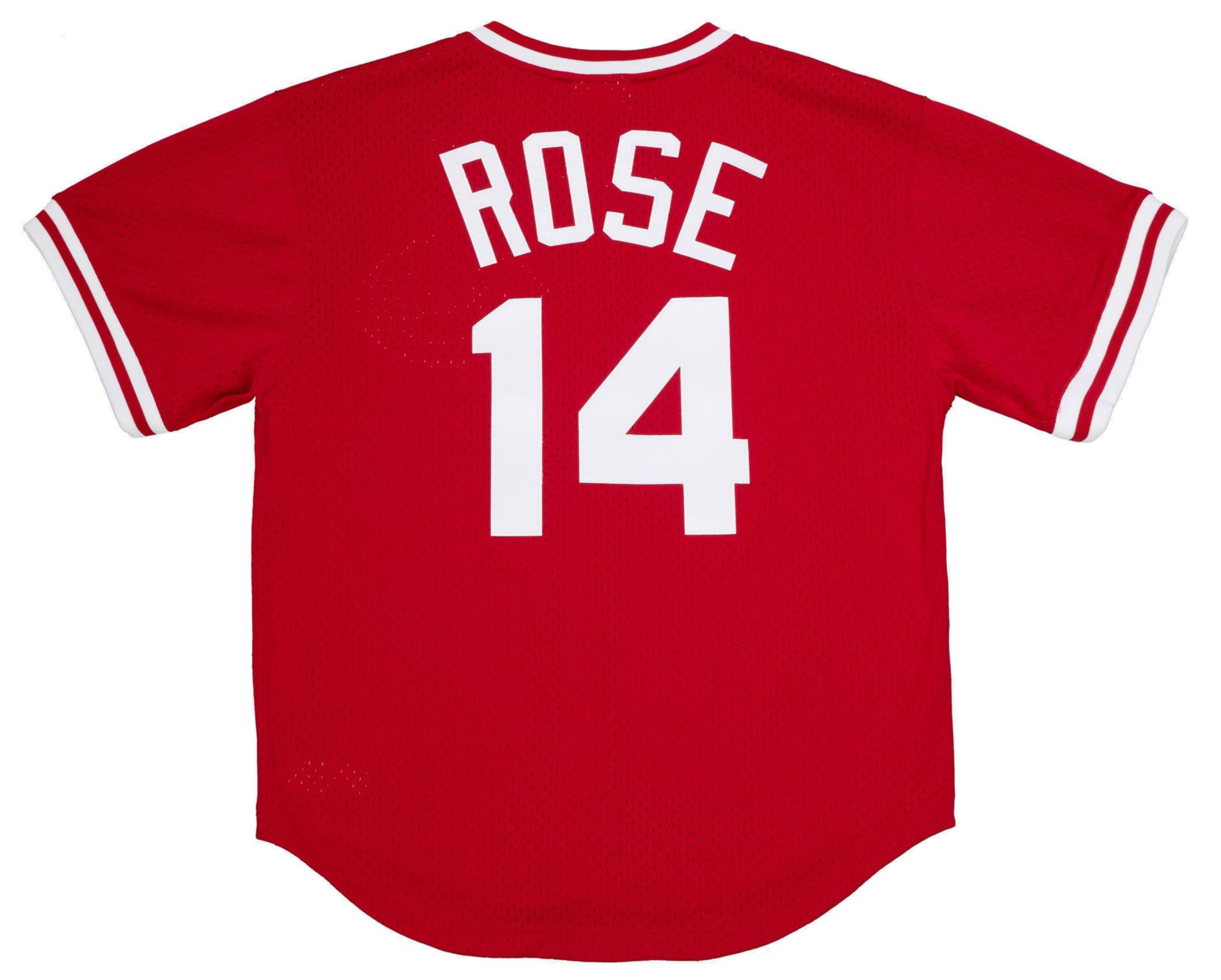 Mitchell & Ness Men's Cincinnati Reds Pete Rose #14 Red Mesh Alternate Jersey product image