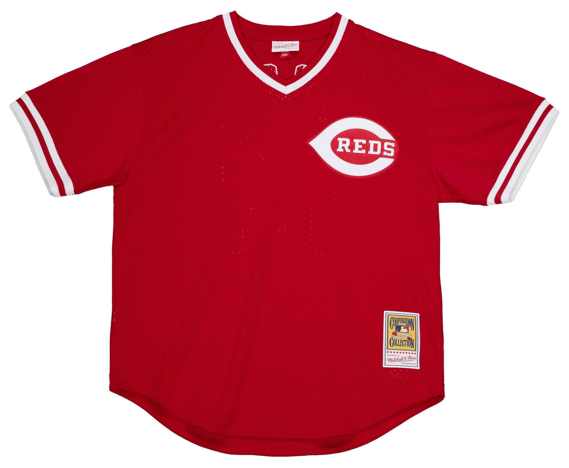 Mitchell & Ness Men's Cincinnati Reds Pete Rose #14 Red Mesh Alternate Jersey product image