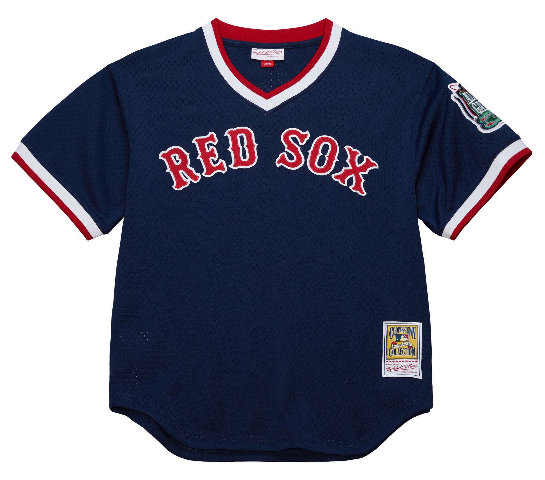 Mitchell & Ness Men's Boston Red Sox Nomar Garciaparra #5 Navy Mesh Alternate Jersey product image