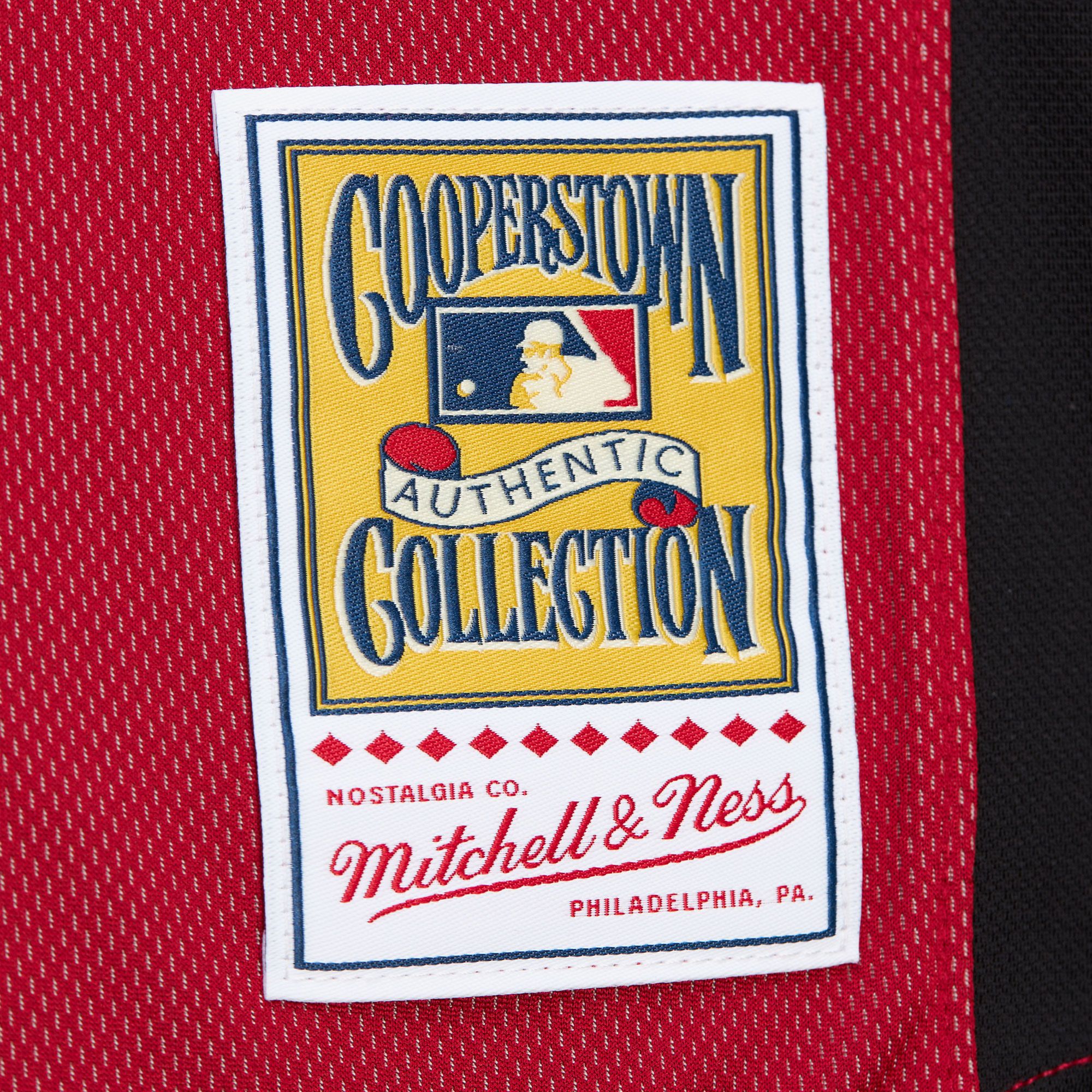 Mitchell & Ness Men's Ken Griffey Jr. #3 Cincinnati Reds Navy Mesh Button Up Jersey product image