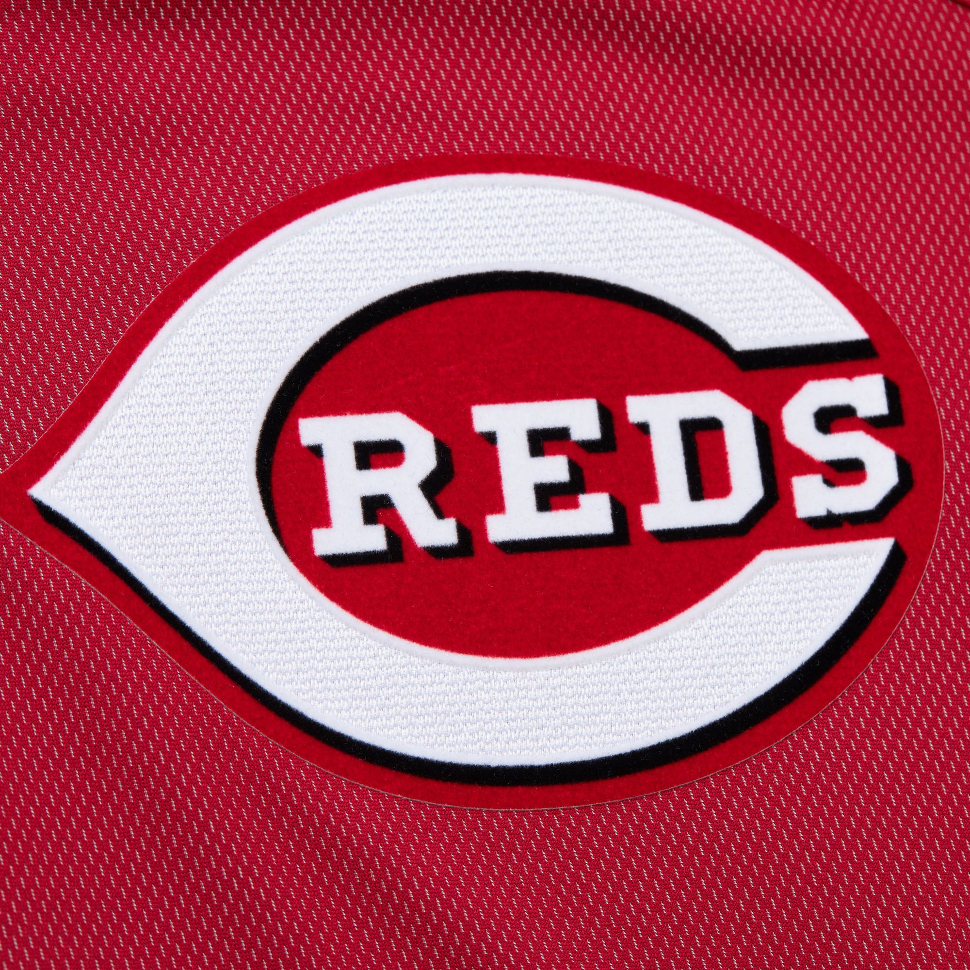 Mitchell & Ness Men's Ken Griffey Jr. #3 Cincinnati Reds Navy Mesh Button Up Jersey product image