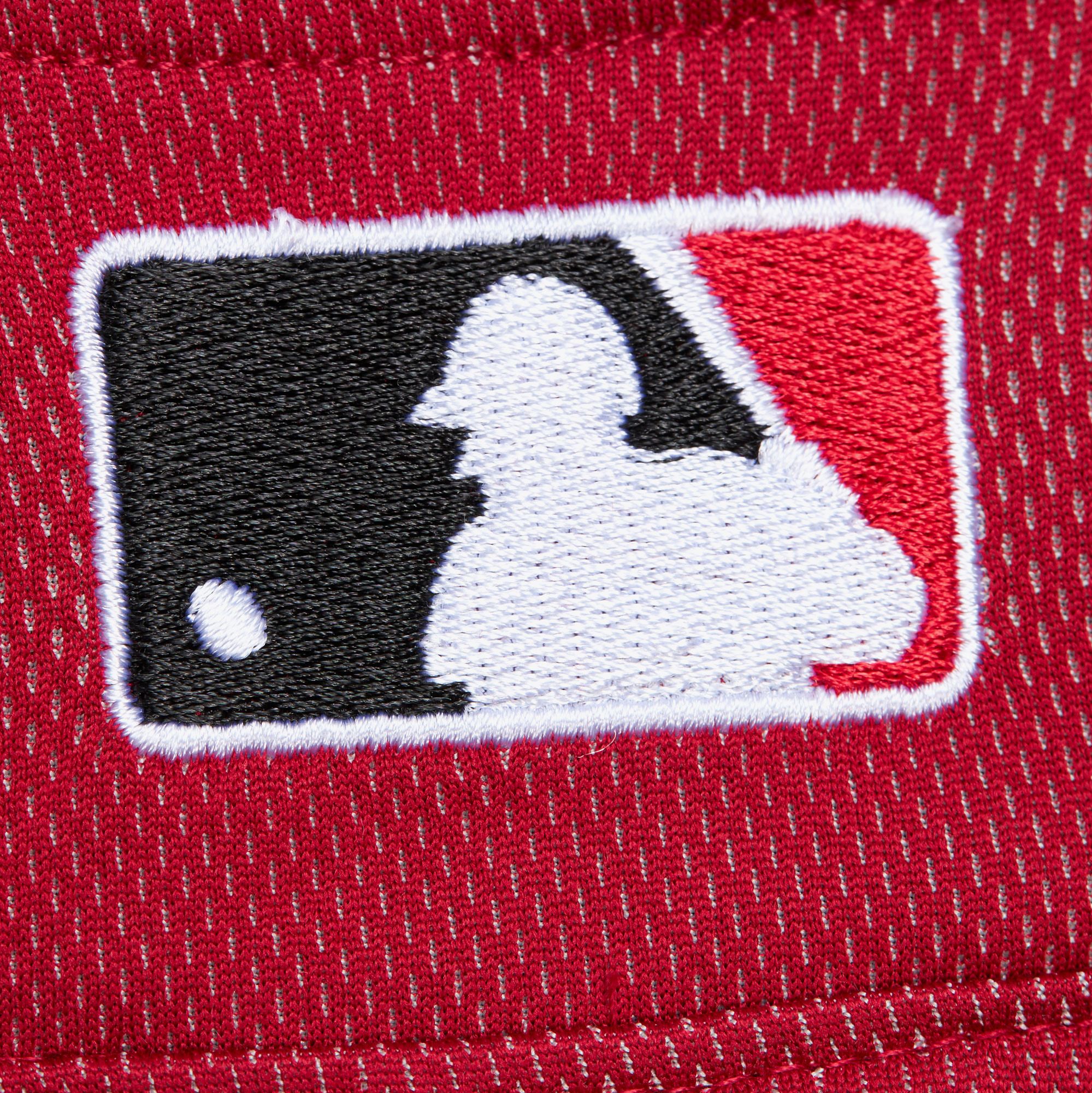 Mitchell & Ness Men's Ken Griffey Jr. #3 Cincinnati Reds Navy Mesh Button Up Jersey product image