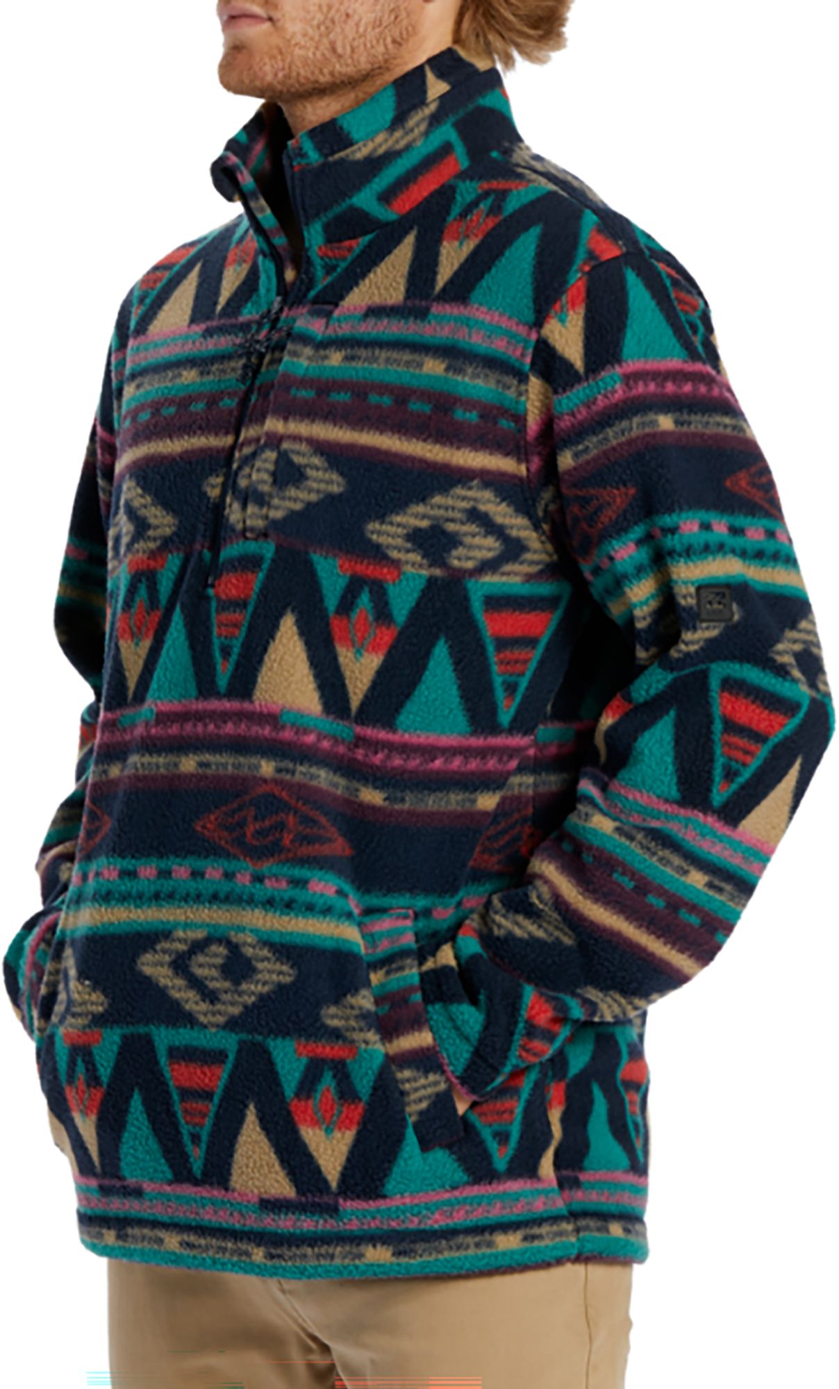 Billabong Men's Boundary ½ Zip Mock Neck Fleece Pullover